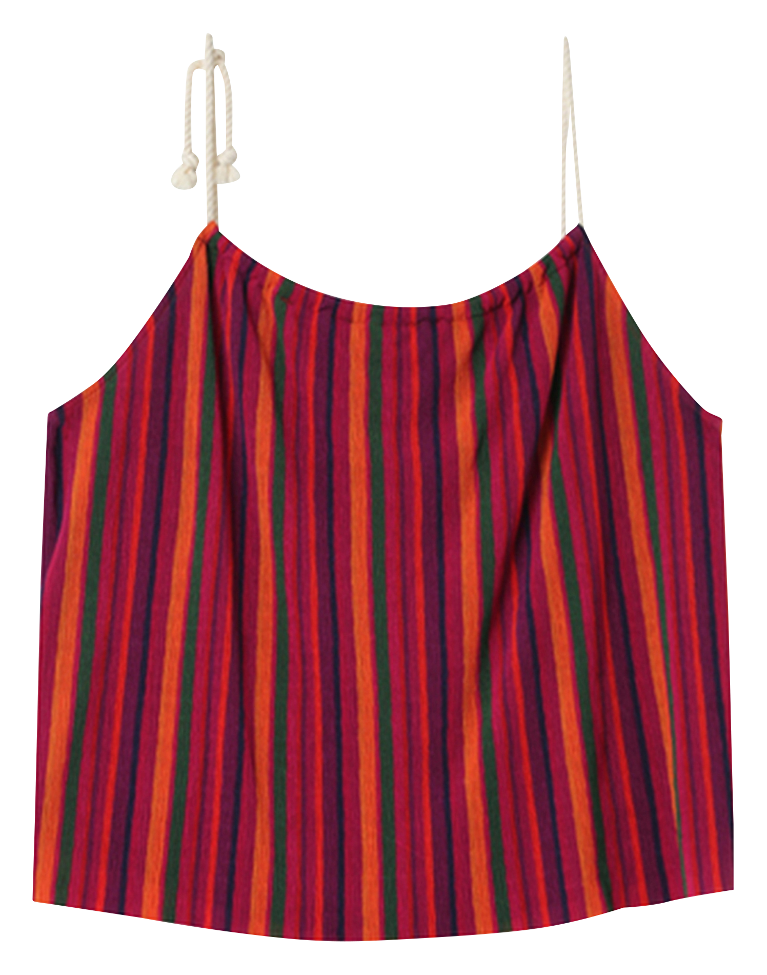 Top sans manches plissé et rayé GRACE ET MILA Multicolore