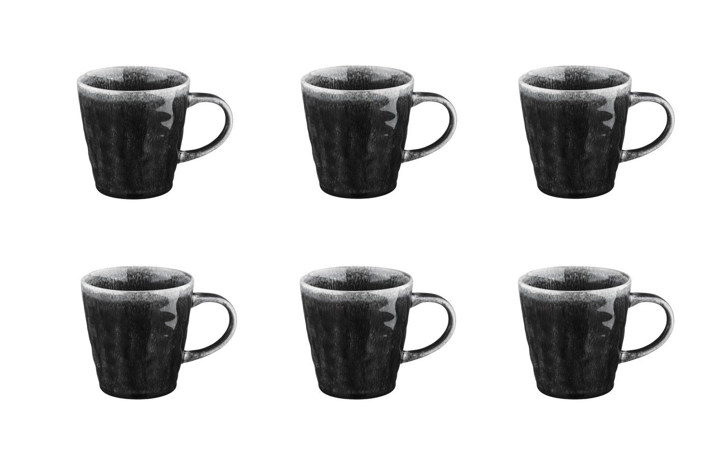 MOON - 6-piece mug set BJORN Black