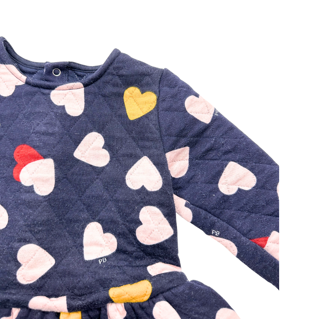 Blue baby dress - 12 months PETIT BATEAU - Seconde Main Blue