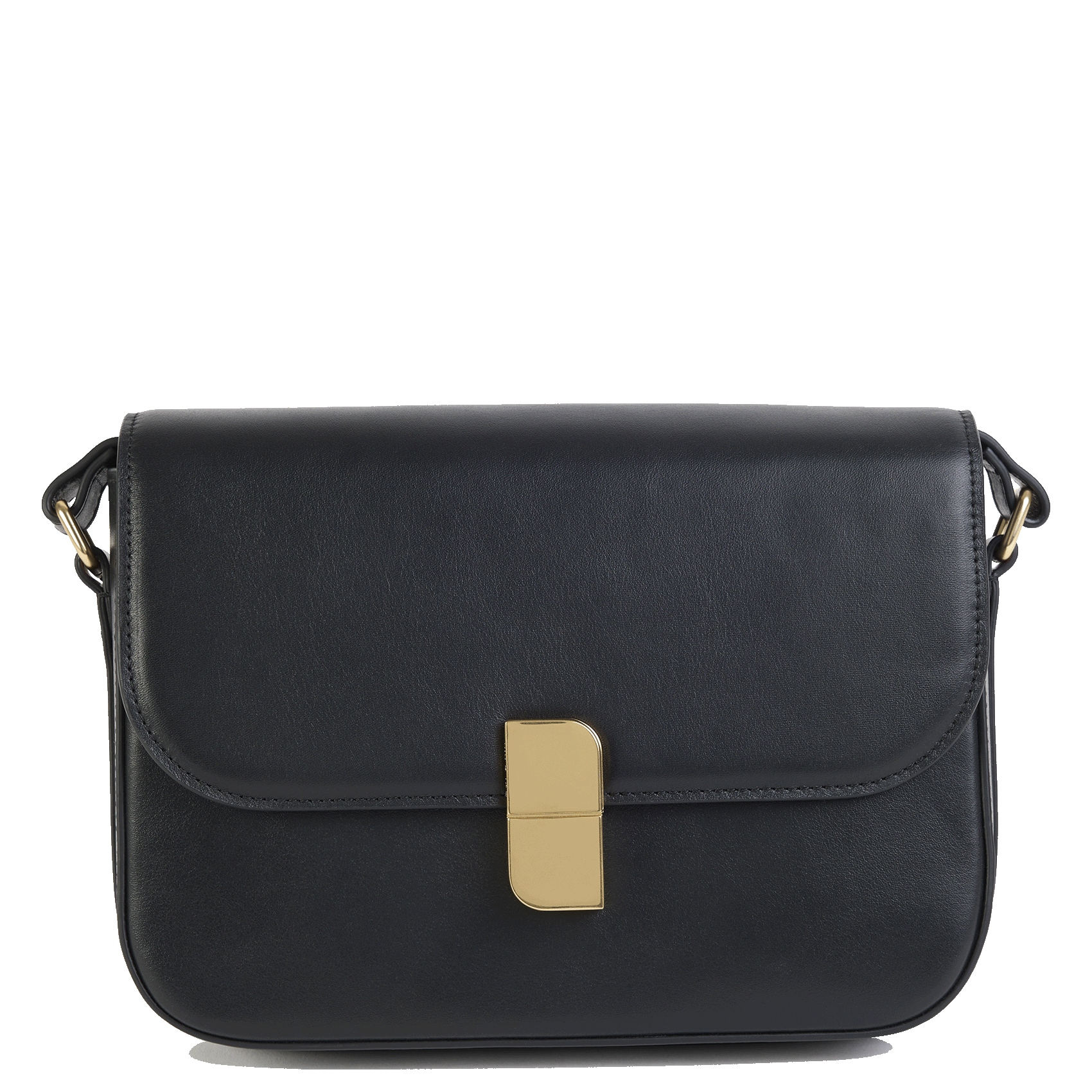 Leder-Umhängetasche mit Umschlag NAT & NIN