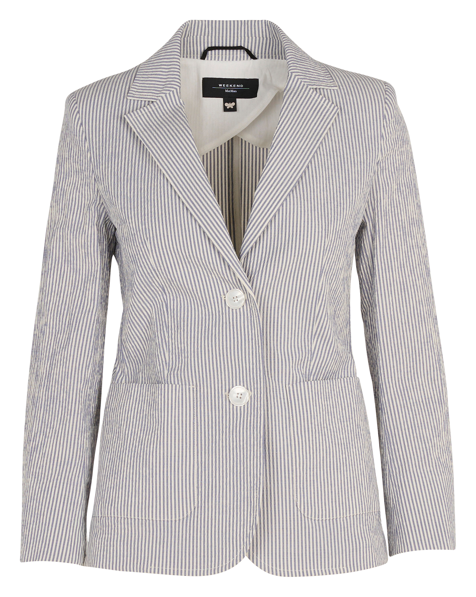 Veste de tailleur ajustée en coton mélangé MAX MARA WEEK END Bleu