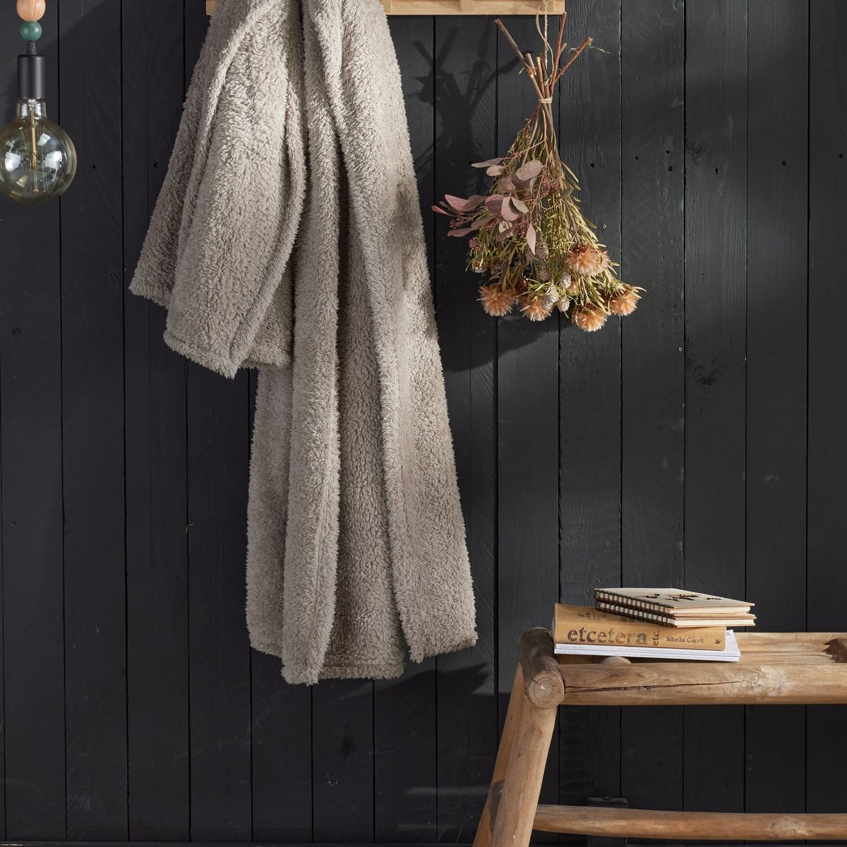 Plaid teddy TODAY LINGE DE MAISON Beige