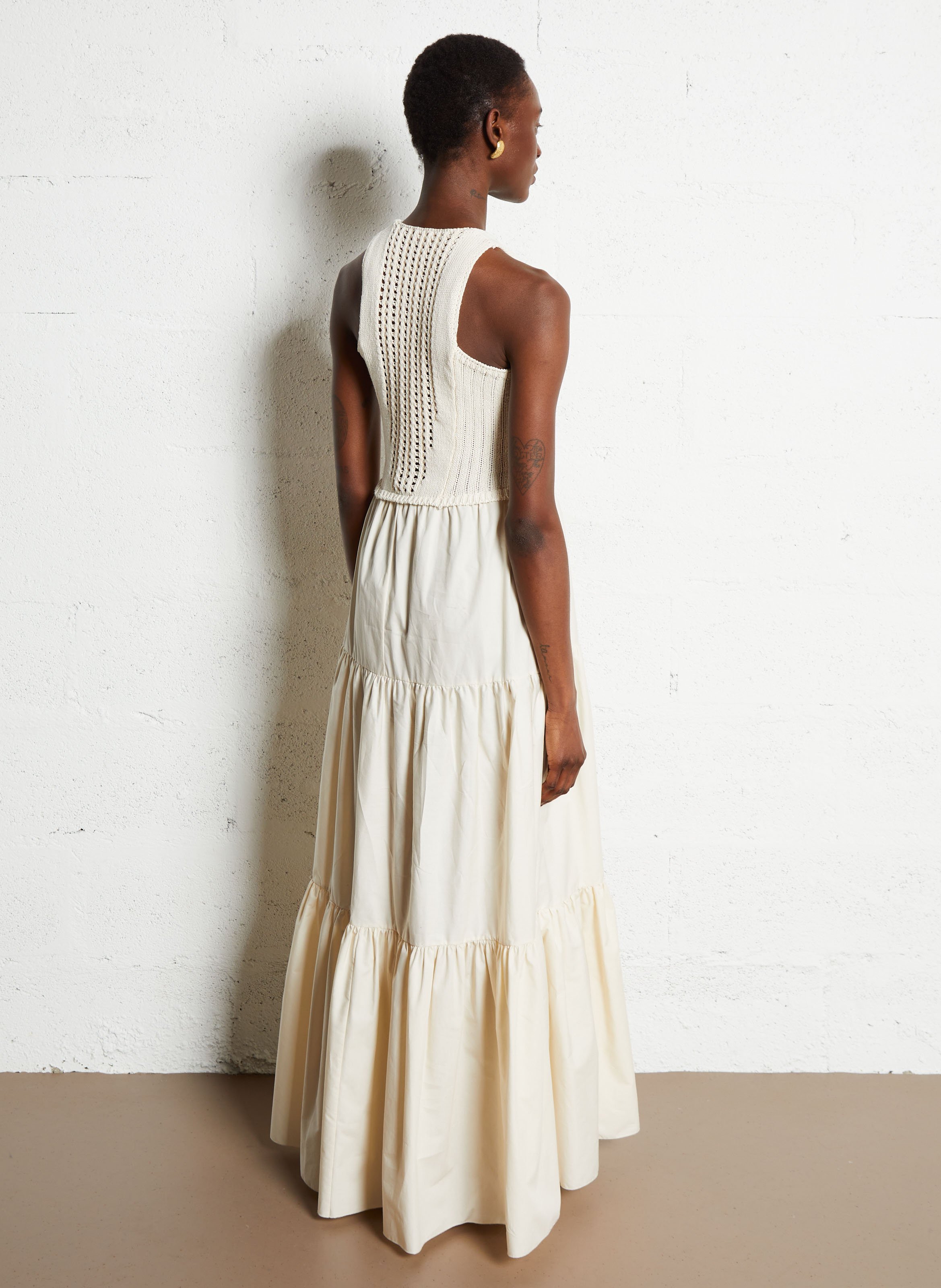 ワンピース LIU JO Woman Dress Natural WA5386MA44M C3721 Long a-line cotton dress Naturale pop natural Liu Jo - Women