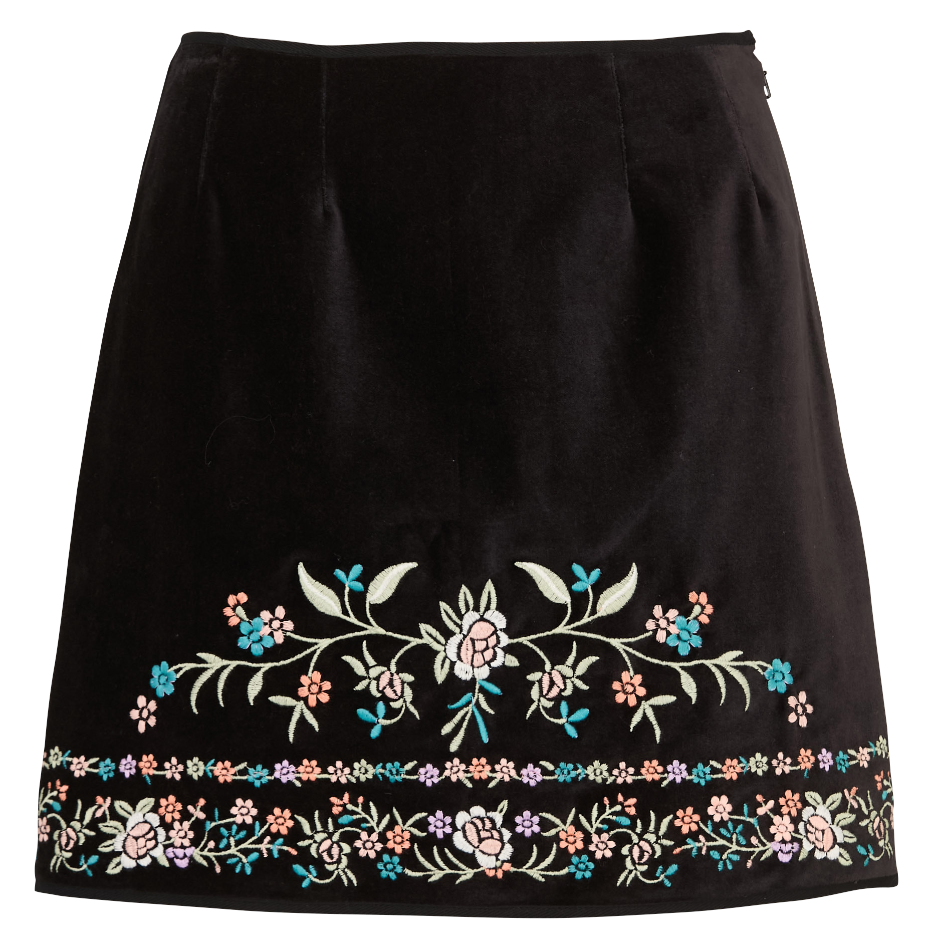 Jupe courte en velours LOUISE MISHA Noir