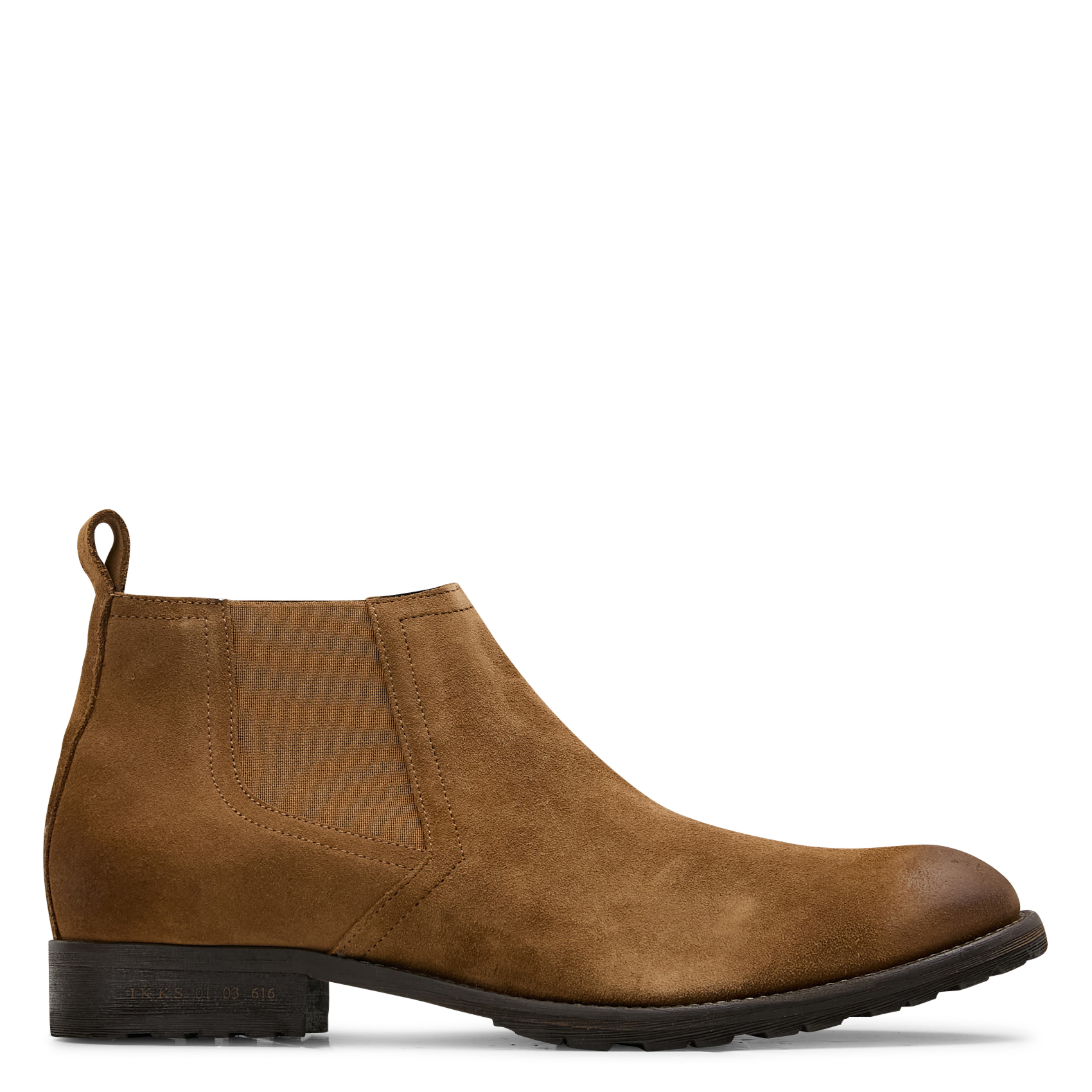 Chelsea-Stiefeletten aus Veloursleder IKKS Gelb