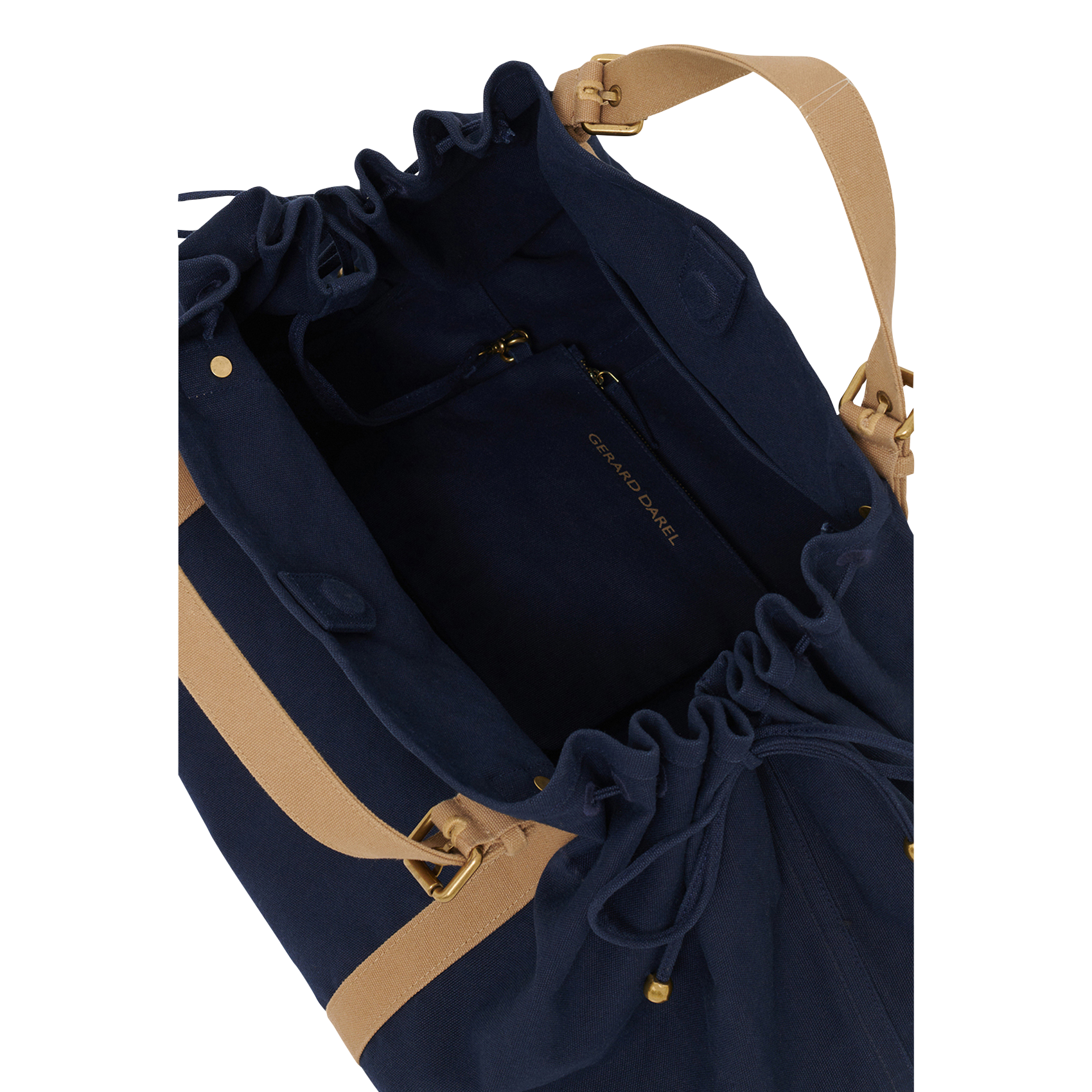 Sac de voyage en coton GERARD DAREL Bleu