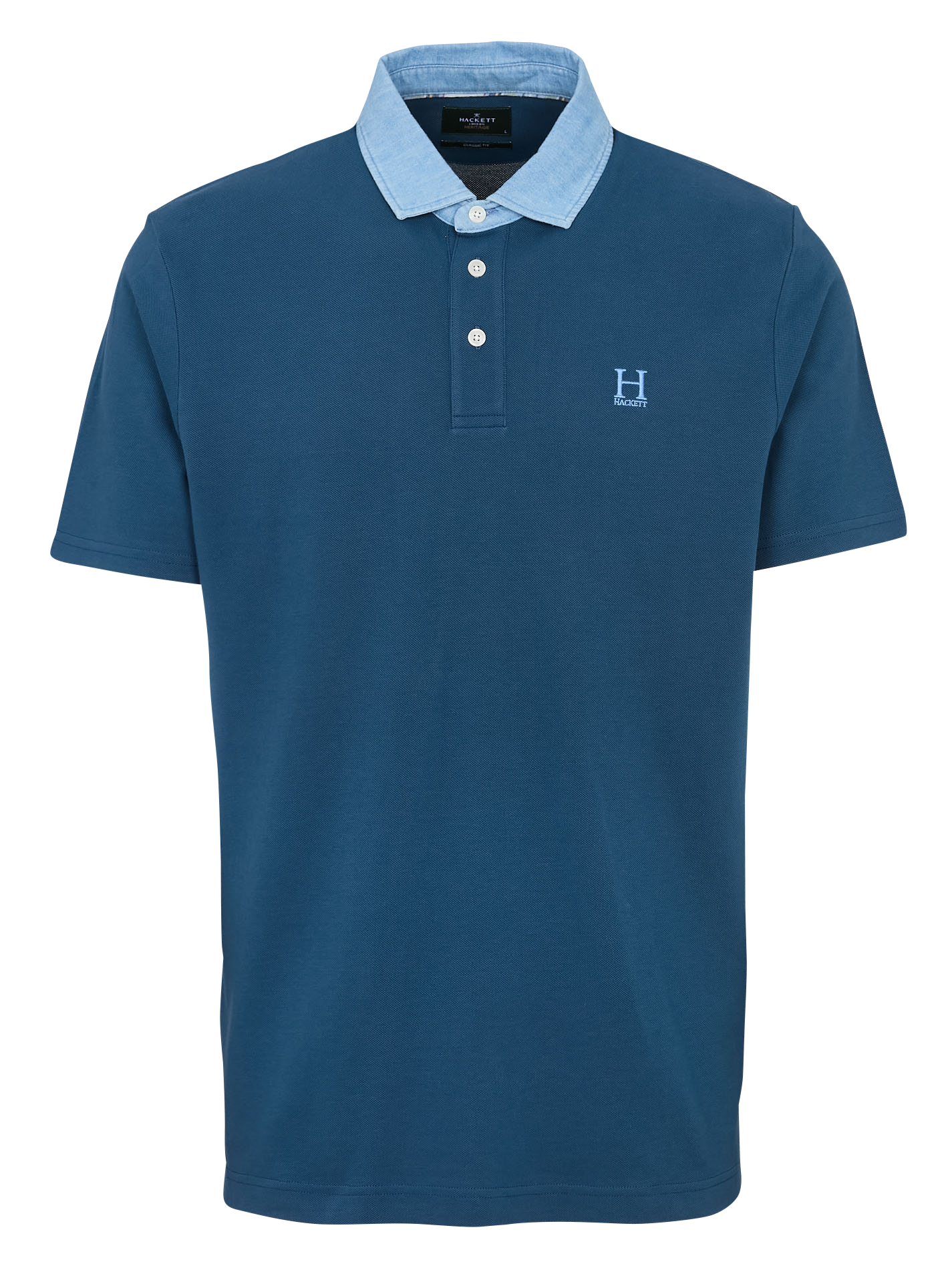 Polo regular-fit en coton HACKETT Bleu