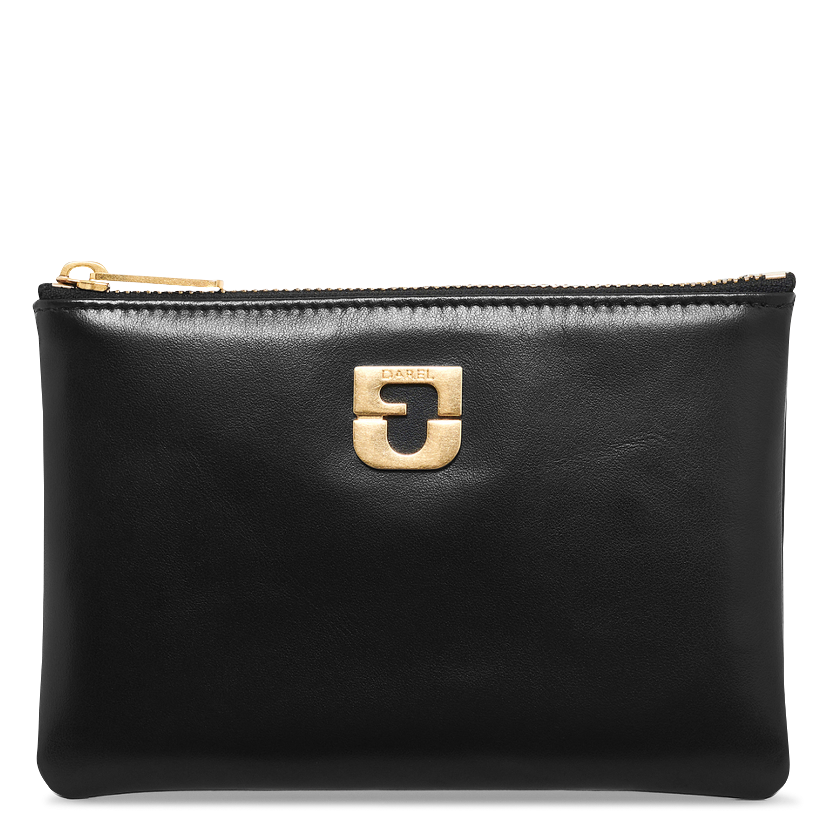 Porte-monnaie zippé en cuir  GERARD DAREL Noir