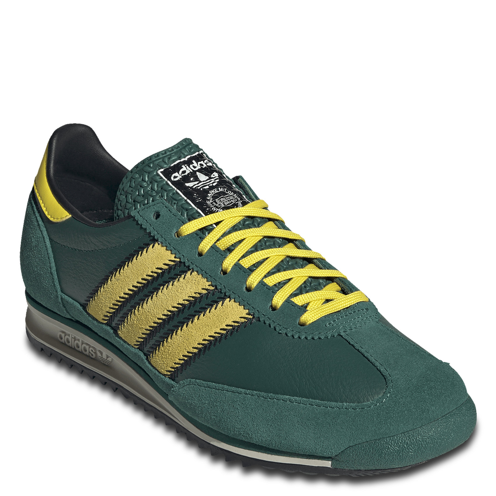 Baskets basses en cuir ADIDAS Vert