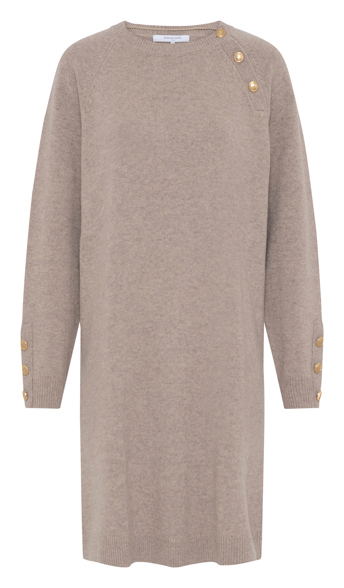 Korte, wollen jurk GERARD DAREL Beige