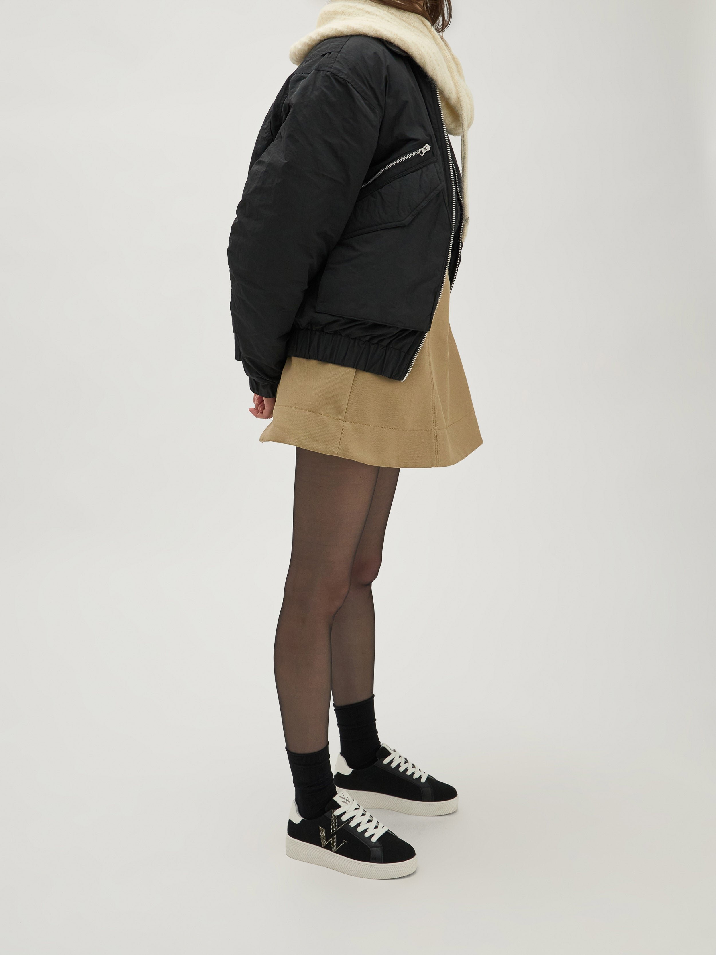 Low-top sneakers in sherpa VANESSA WU Black