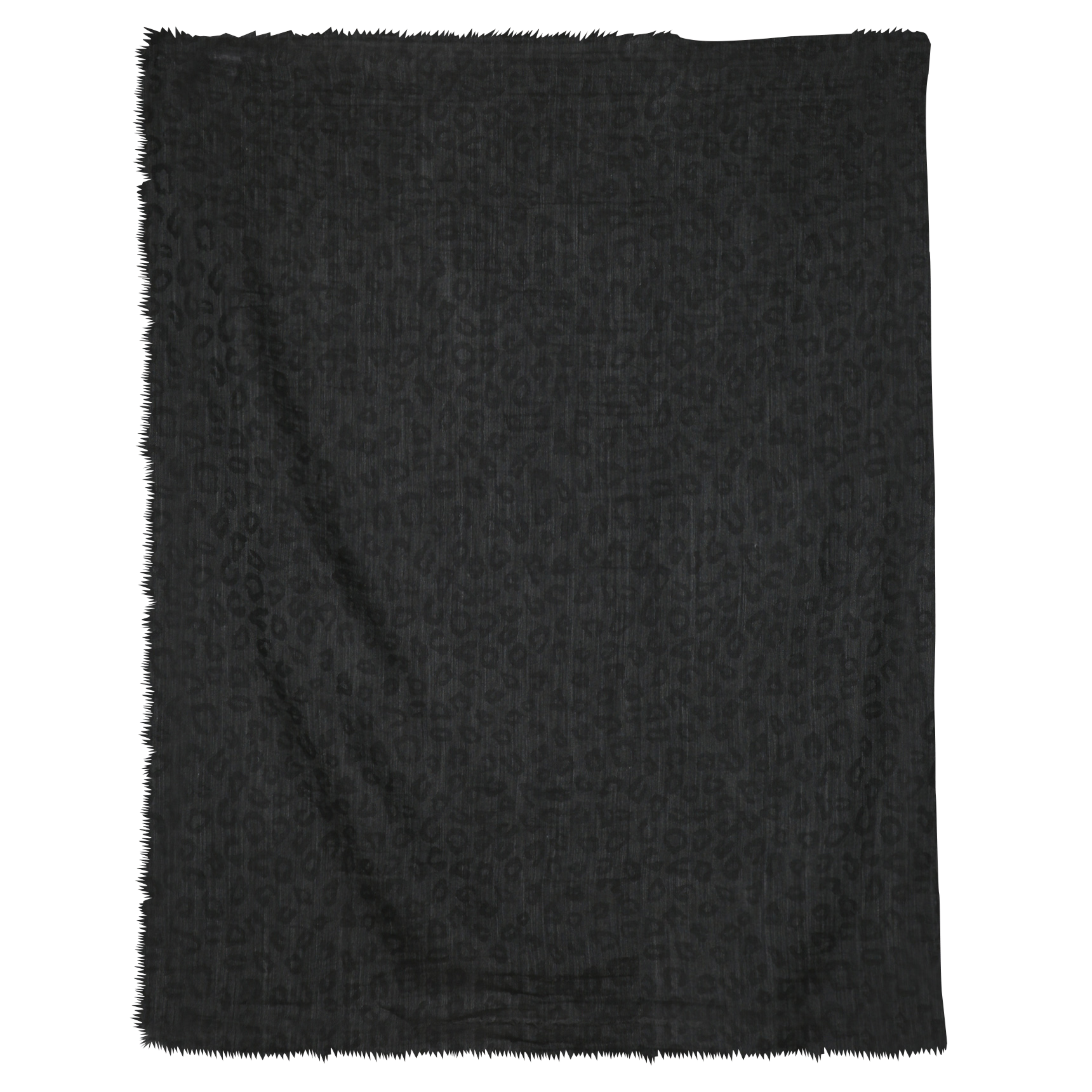 Foulard en laine mélangée LA FEE MARABOUTEE Noir