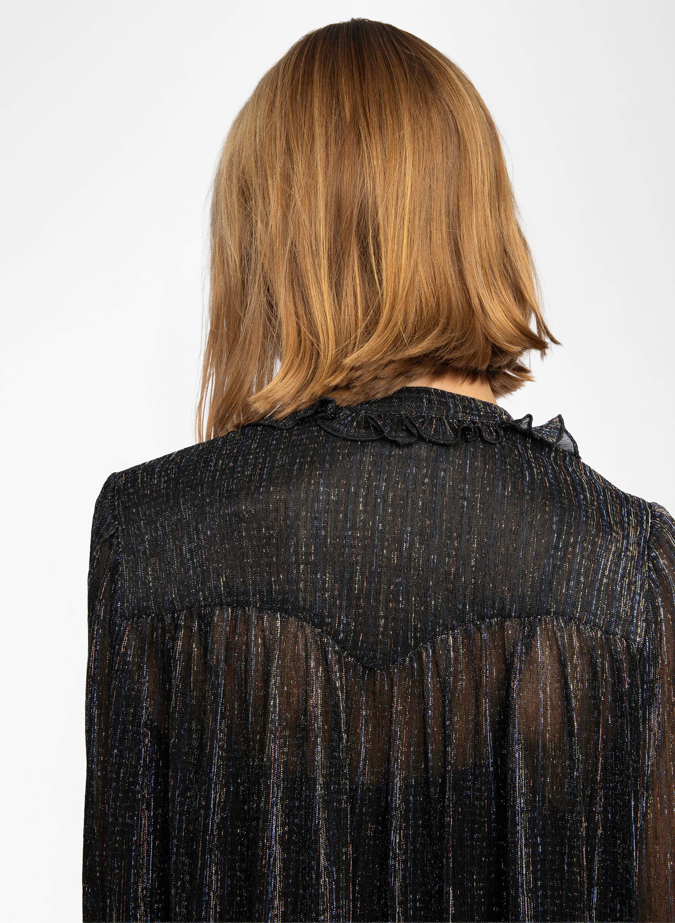 Robe courte droite col V ZADIG&VOLTAIRE Noir