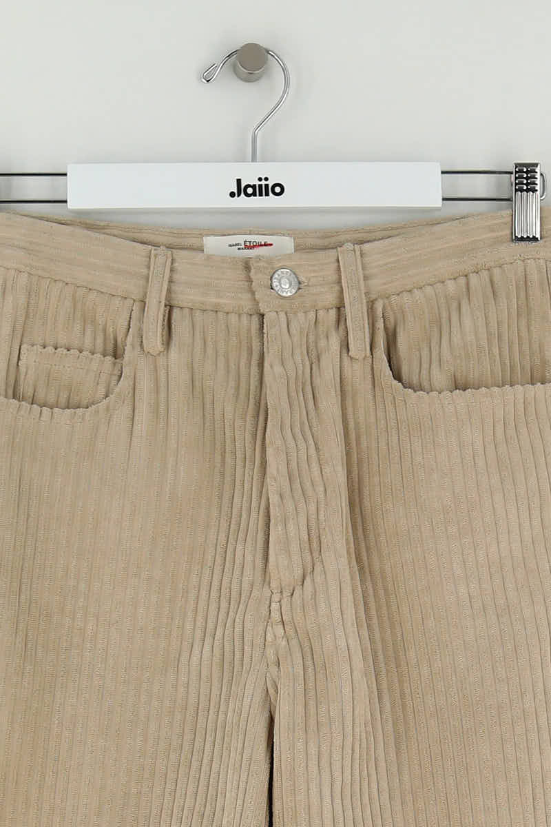 Carrot trousers ISABEL MARANT - Seconde Main Beige