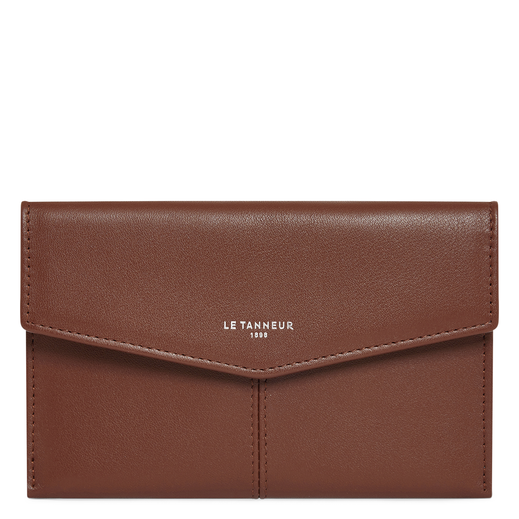 Gladde, leren clutch LE TANNEUR
