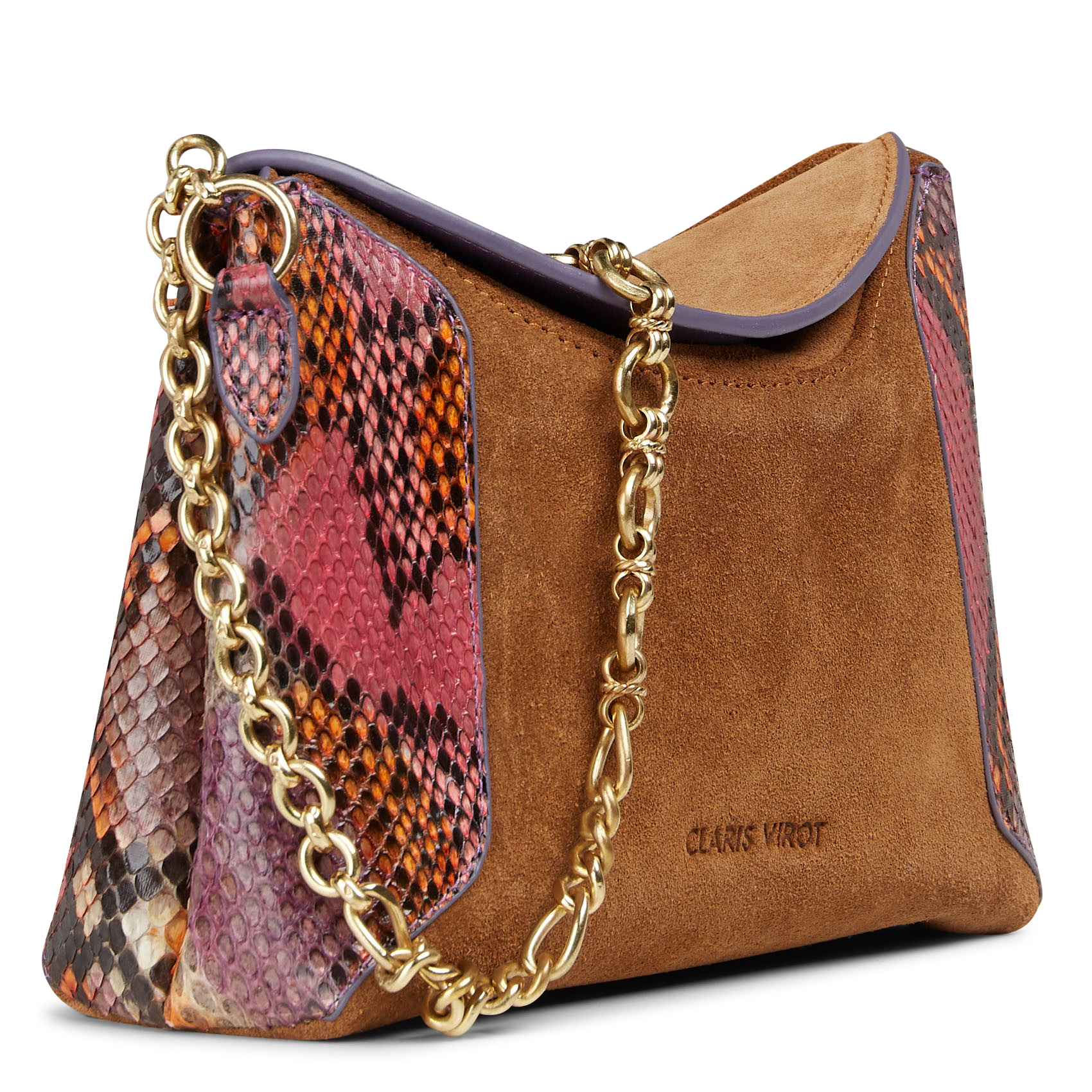 Brieftasche aus Leder CLARIS VIROT Braun