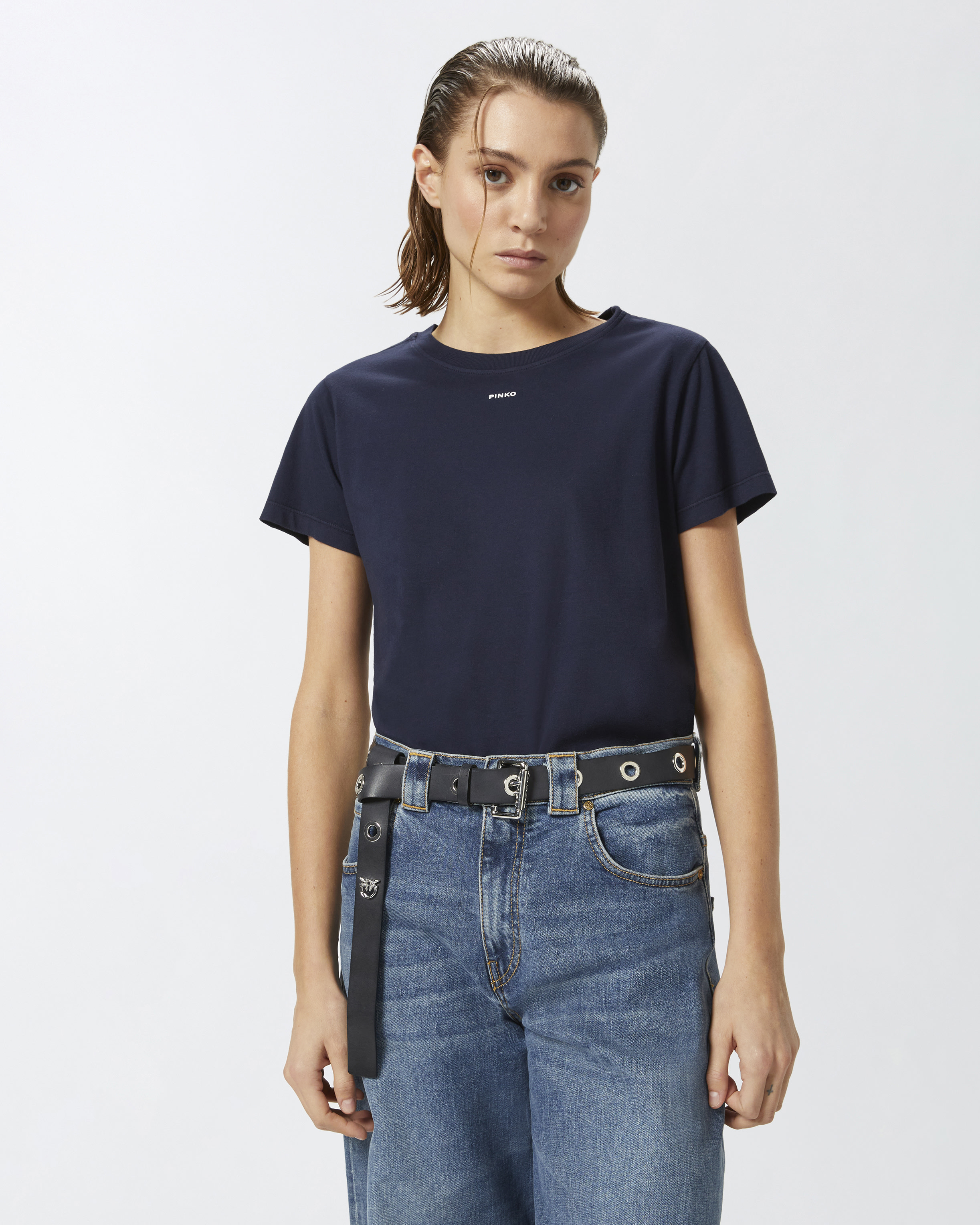 T-shirt with mini logo by Pinko PINKO