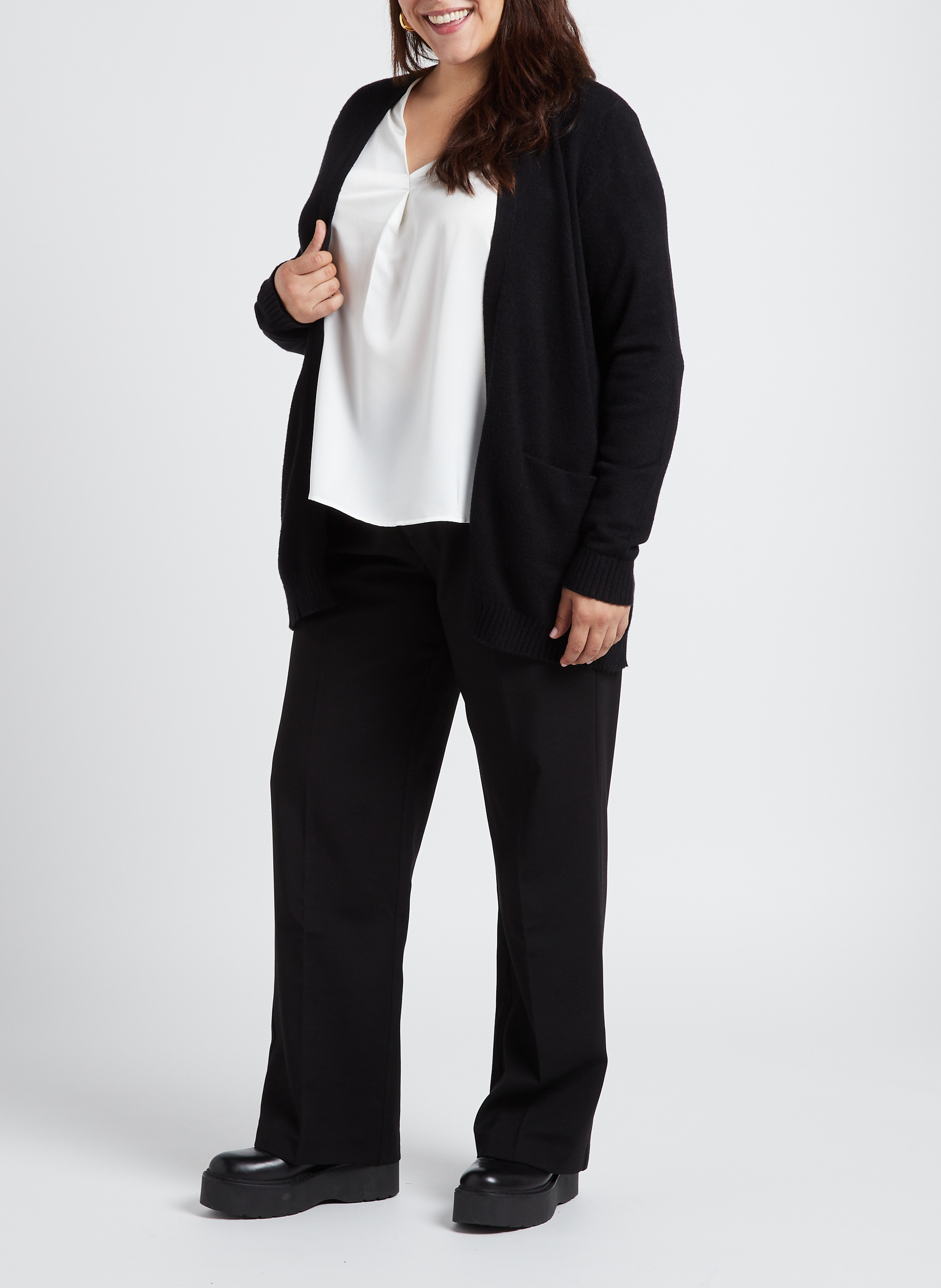 Open cardigan EVOKED Black