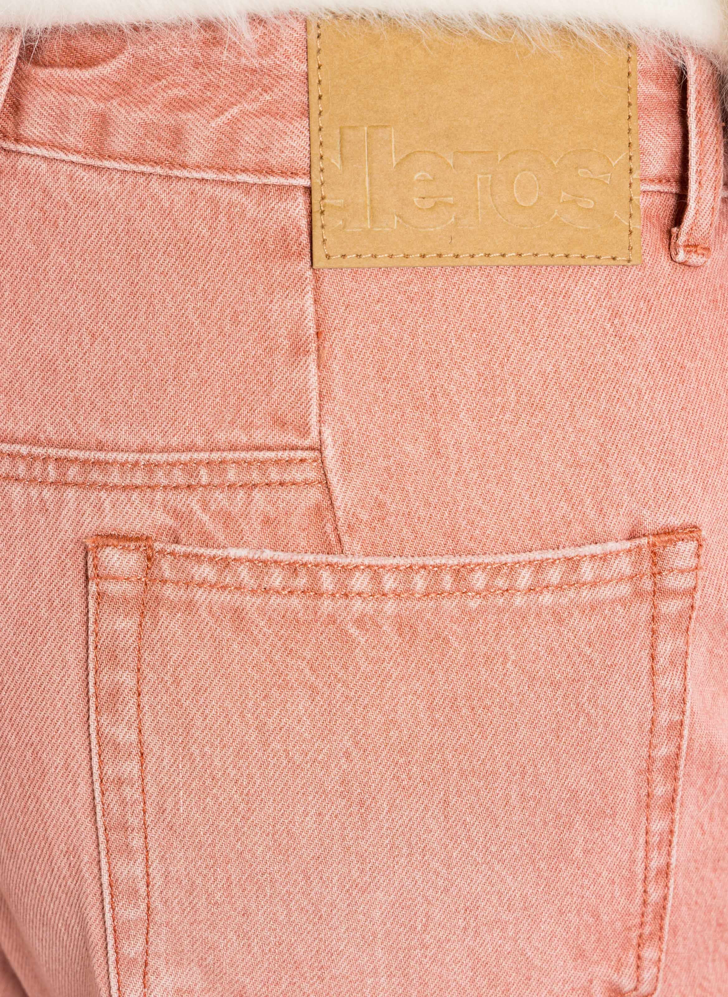 Weit geschnittene Stone-Washed-Jeans BELLEROSE Rosa