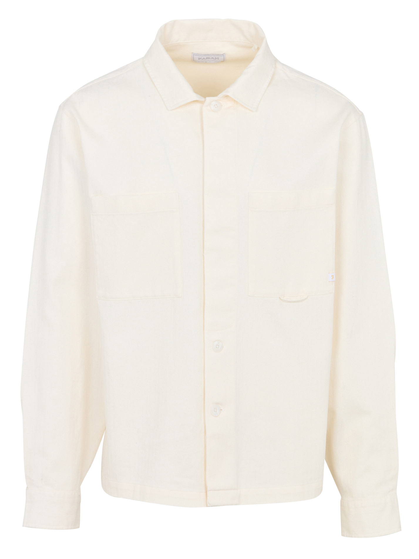 Einfarbiges Hemd aus Baumwolle FARAH Weiss