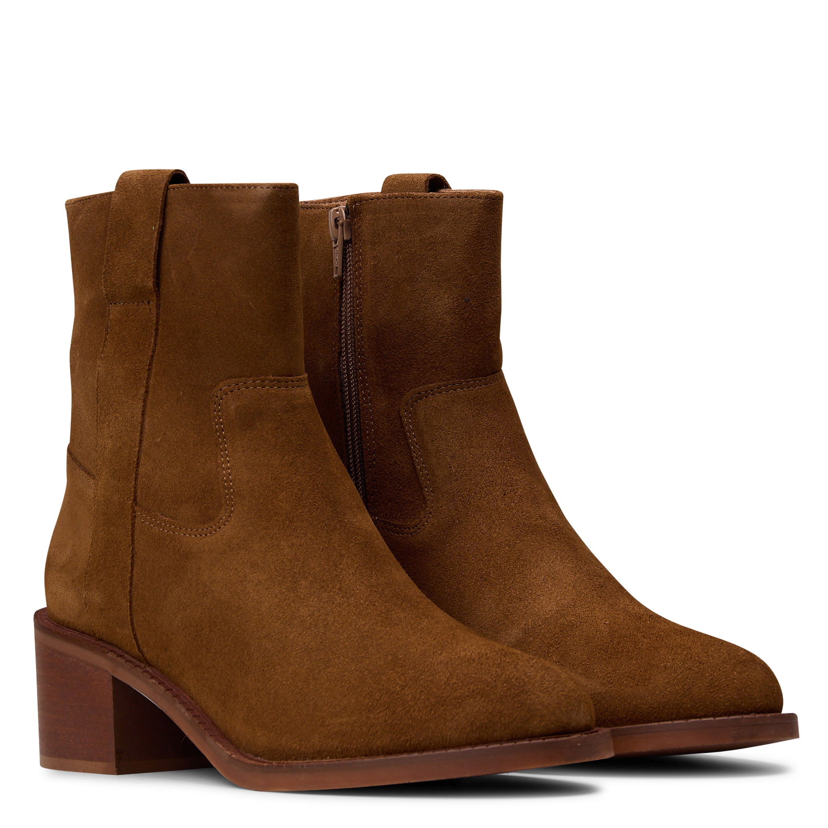 Suède enkellaarzen COSMOPARIS Brown