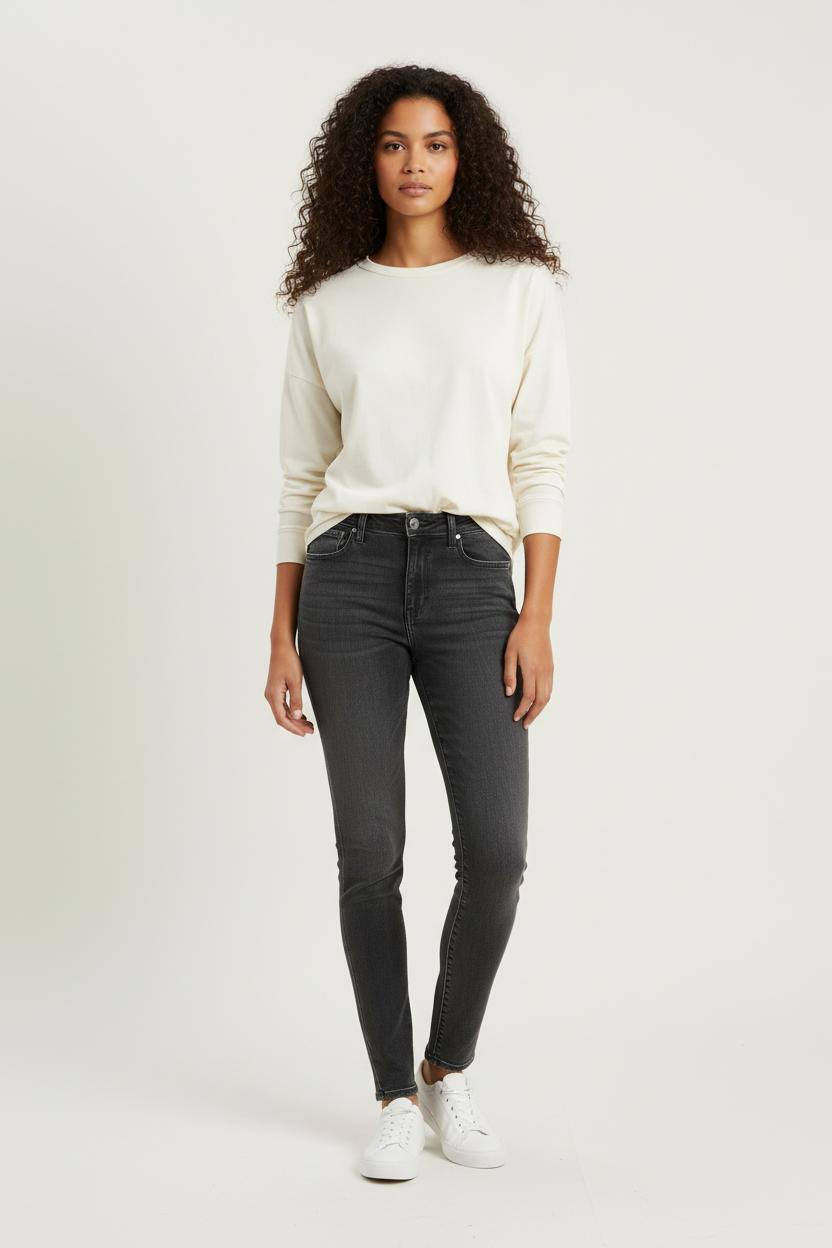 Cropped slim jeans with studs LEVI'S - Seconde main Black