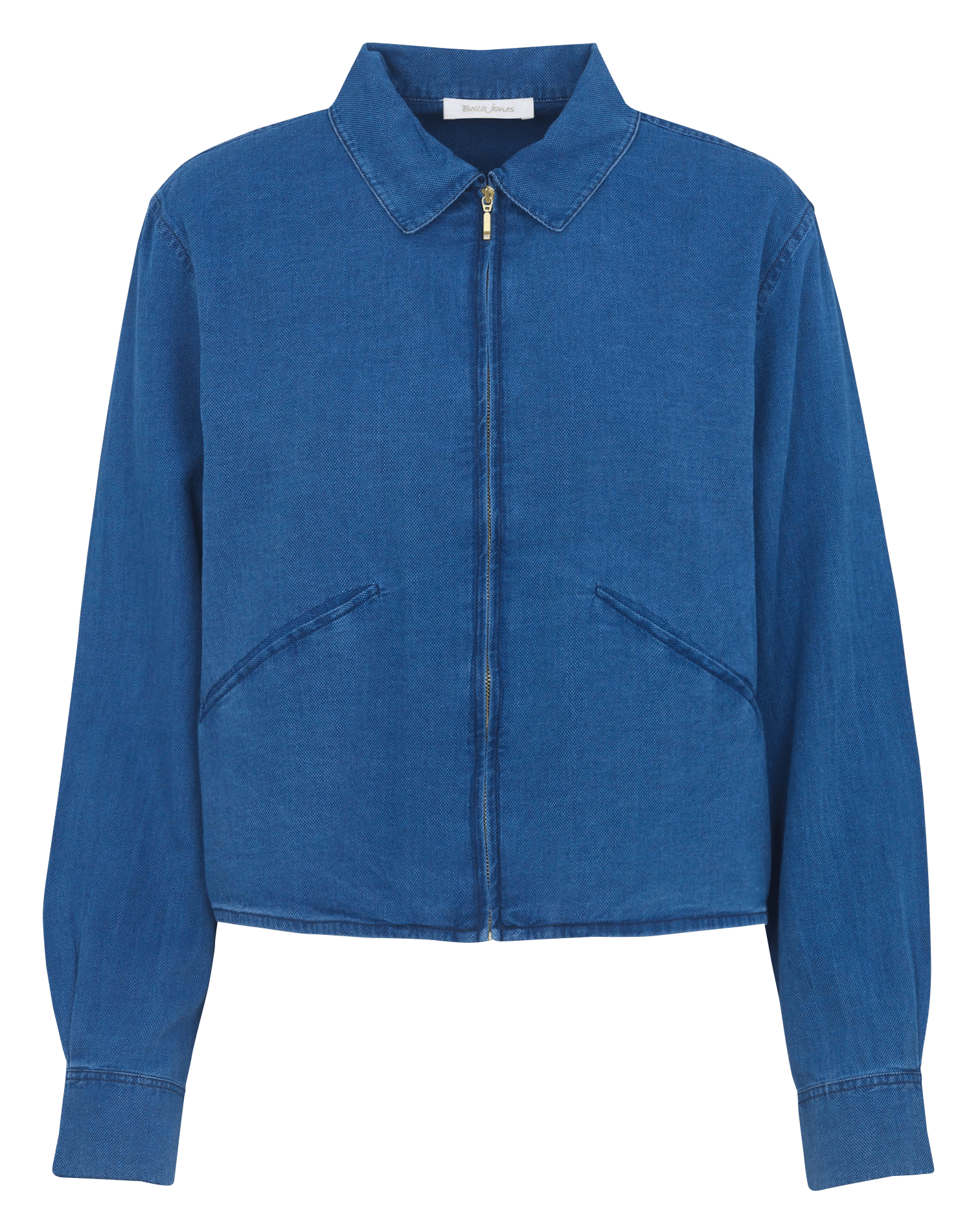 Veste col classique en denim BELLA JONES Bleu