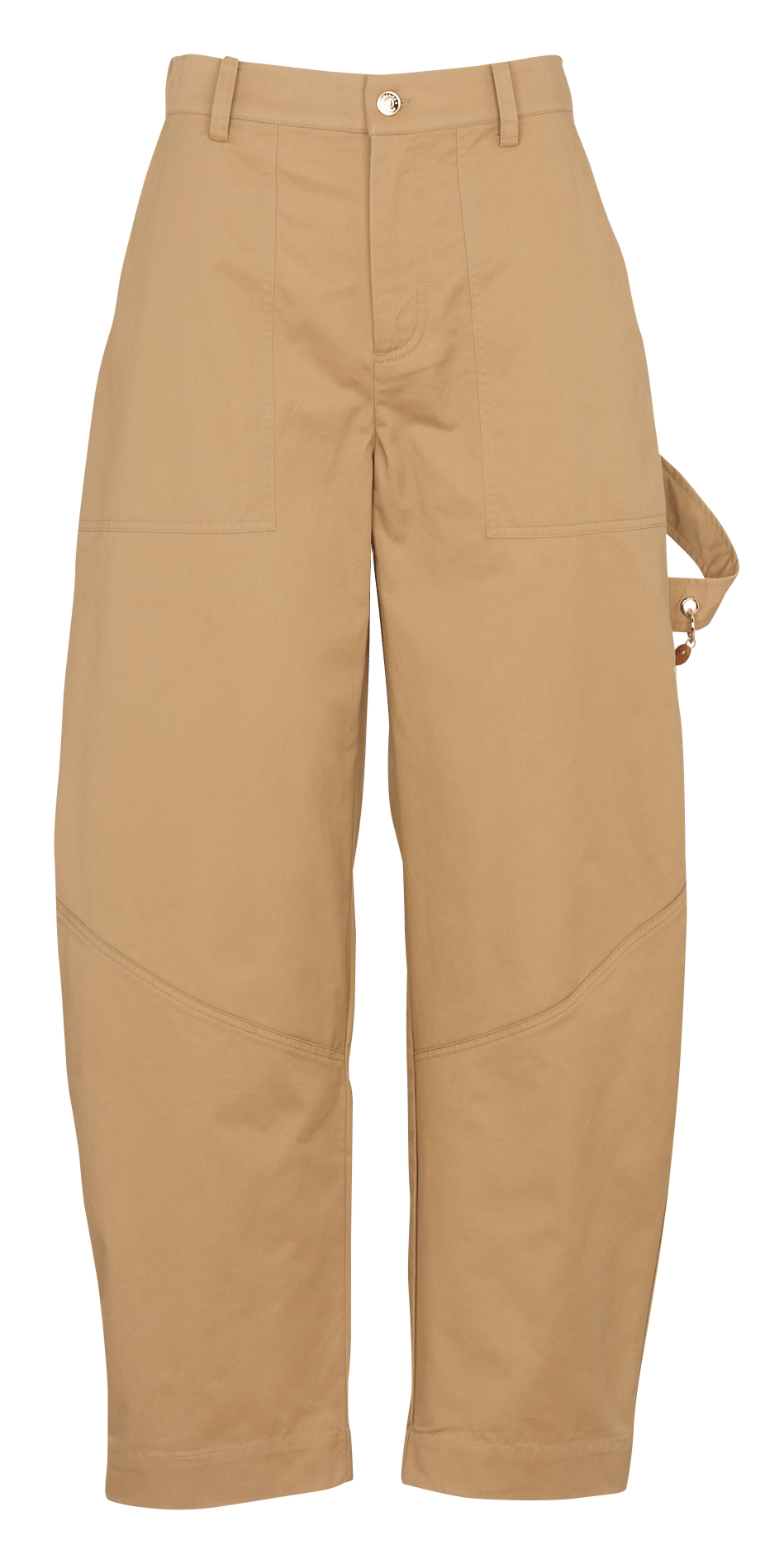 Slim-fit cotton cargo pants BERENICE Beige