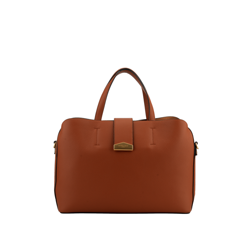 Calfskin leather handbag POURCHET