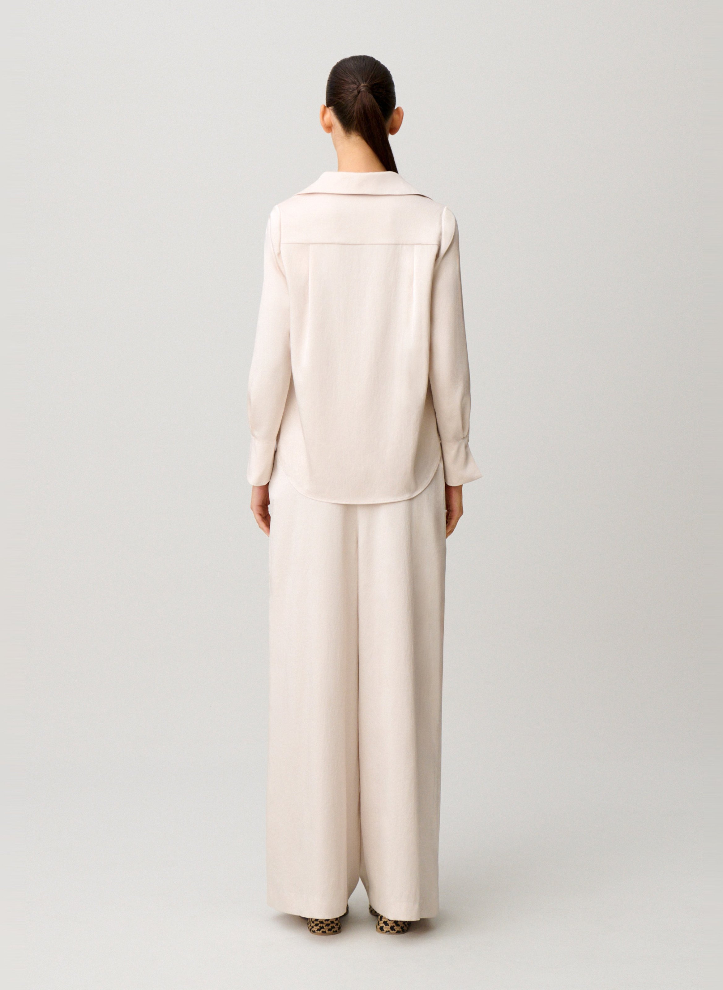 Blouse col classique  Blanc