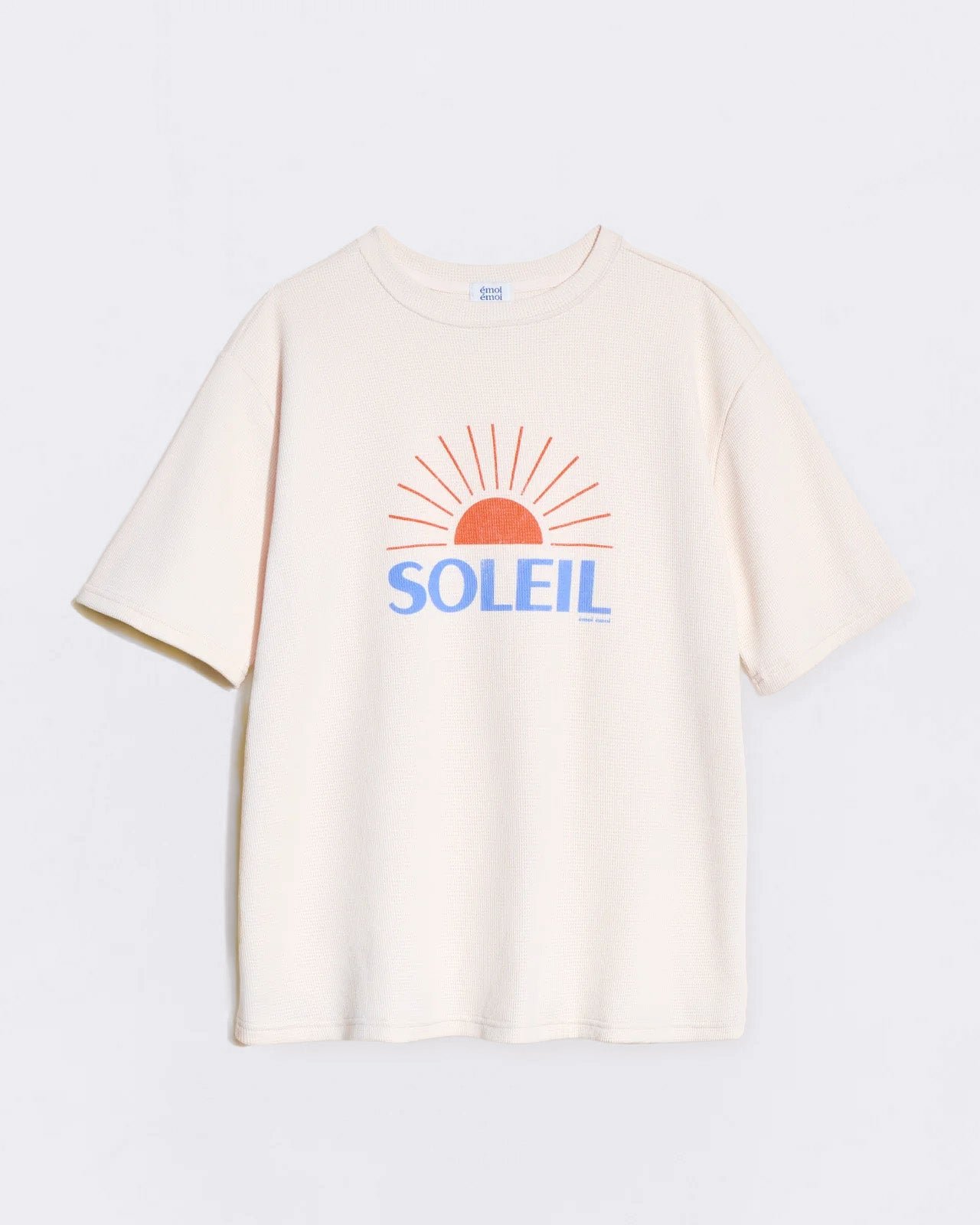 Waffled organic cotton sun T-shirt EMOI EMOI White