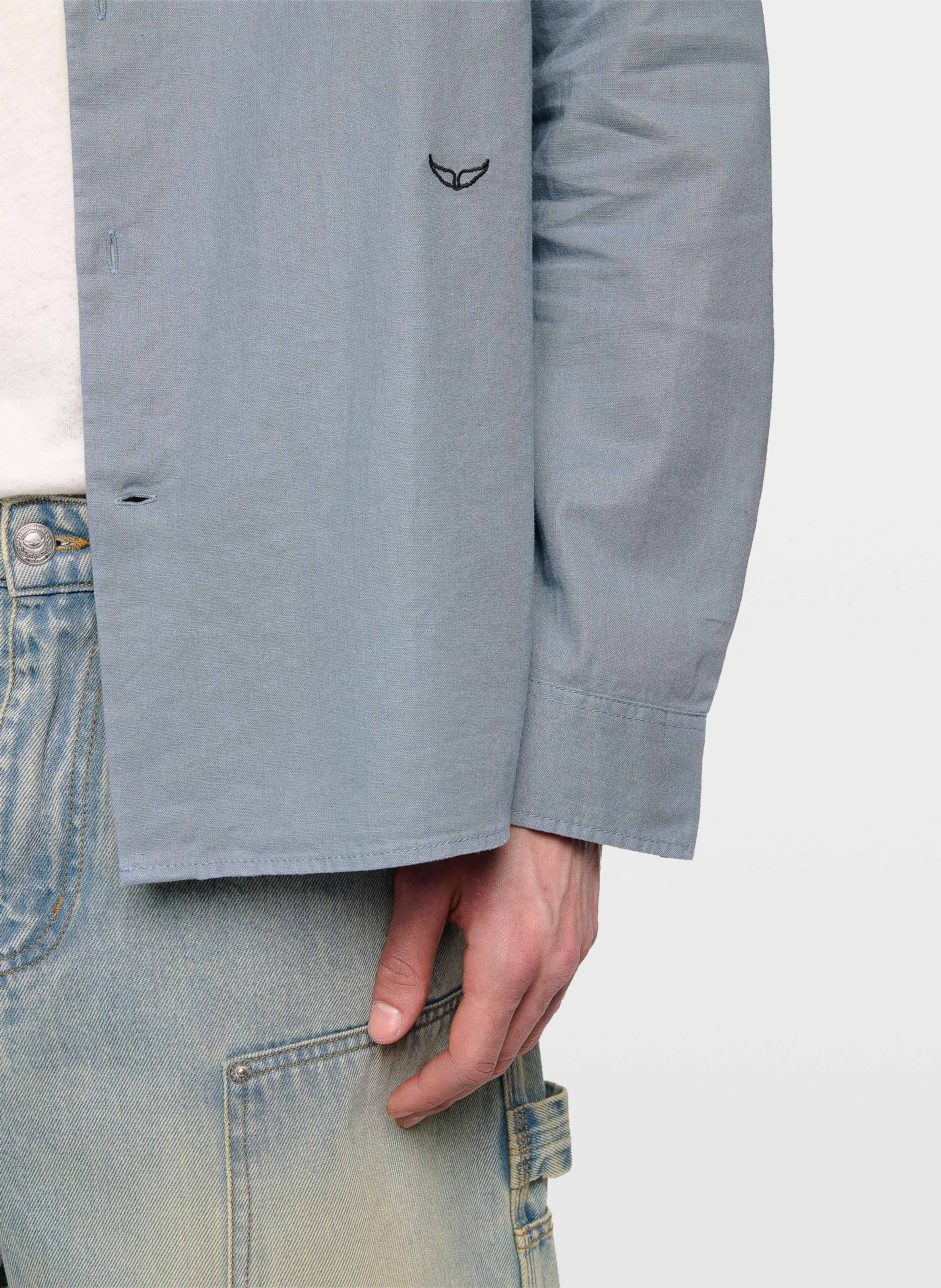 Gerade geschnittene Baumwollshorts ZADIG&VOLTAIRE Blau