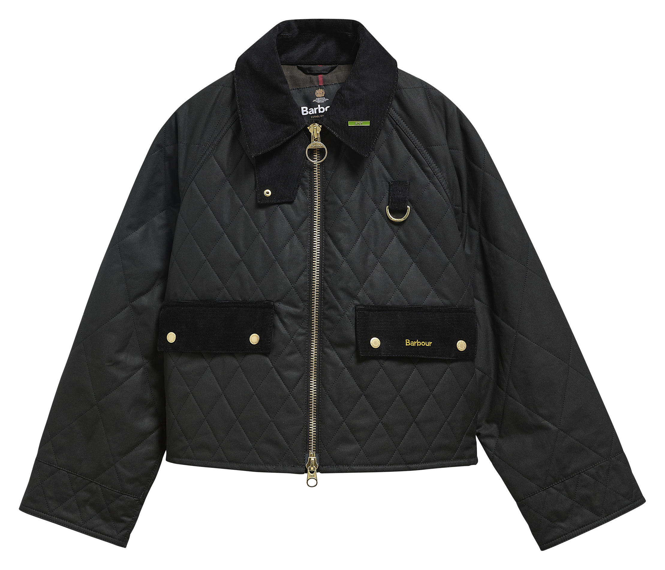 Veste matelassée en coton BARBOUR Noir