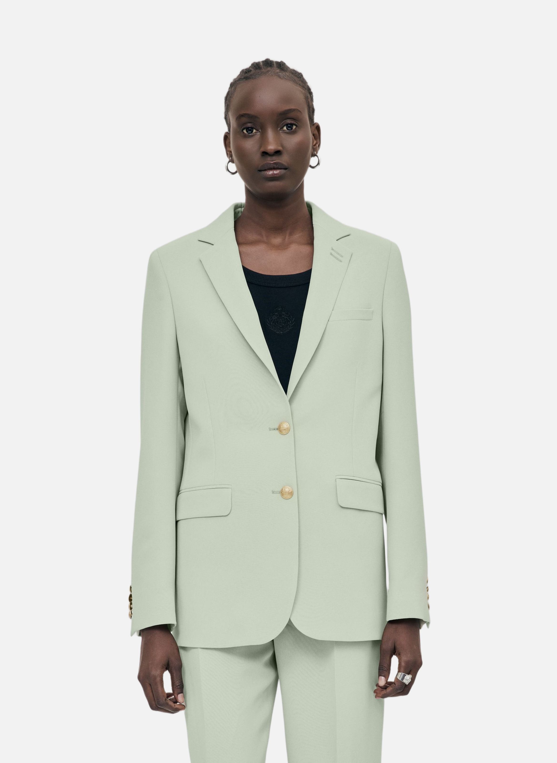 Straight suit jacket THE KOOPLES Green