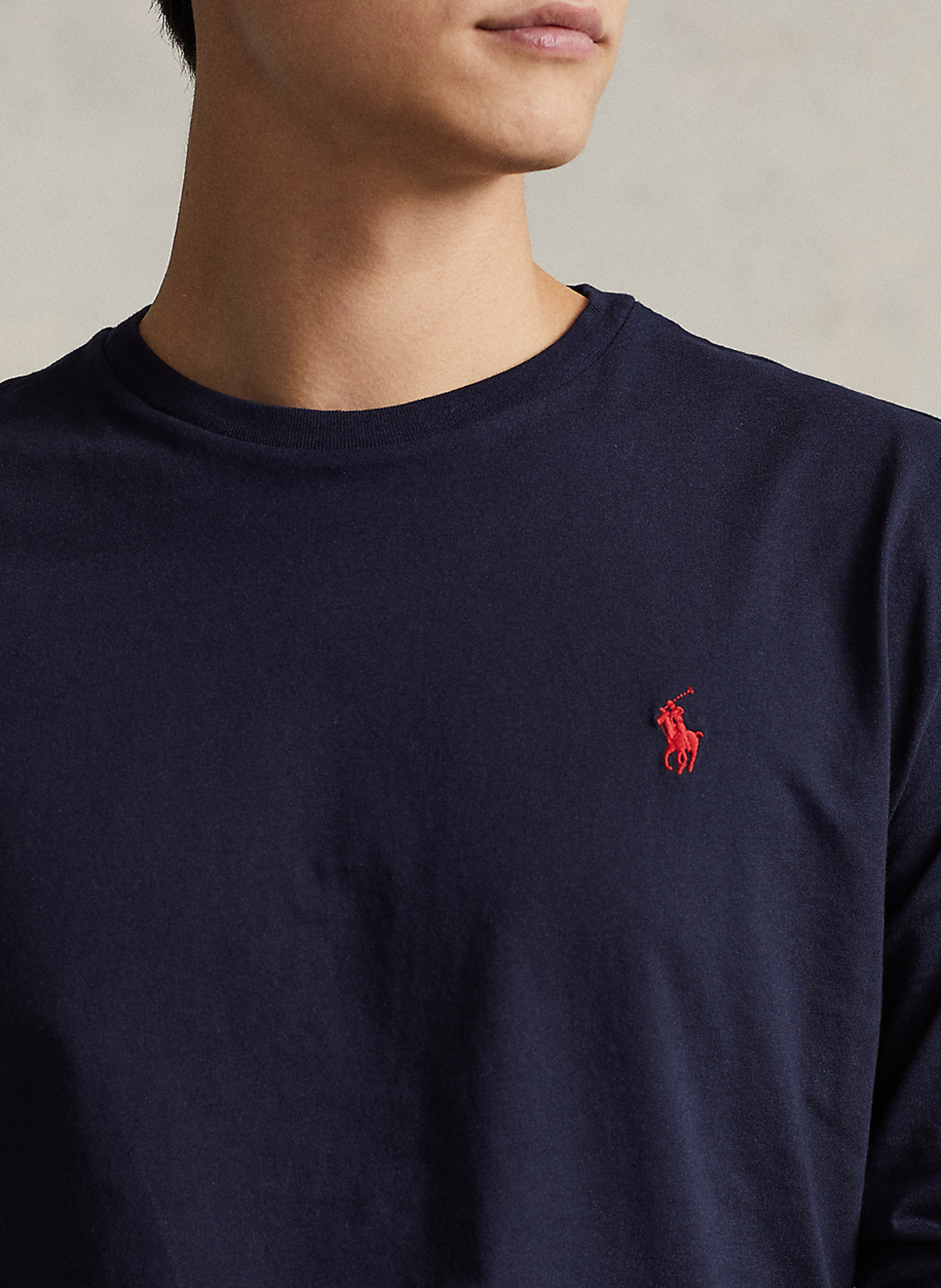 Langarm-T-Shirt mit Rundhalsausschnitt POLO RALPH LAUREN Blau