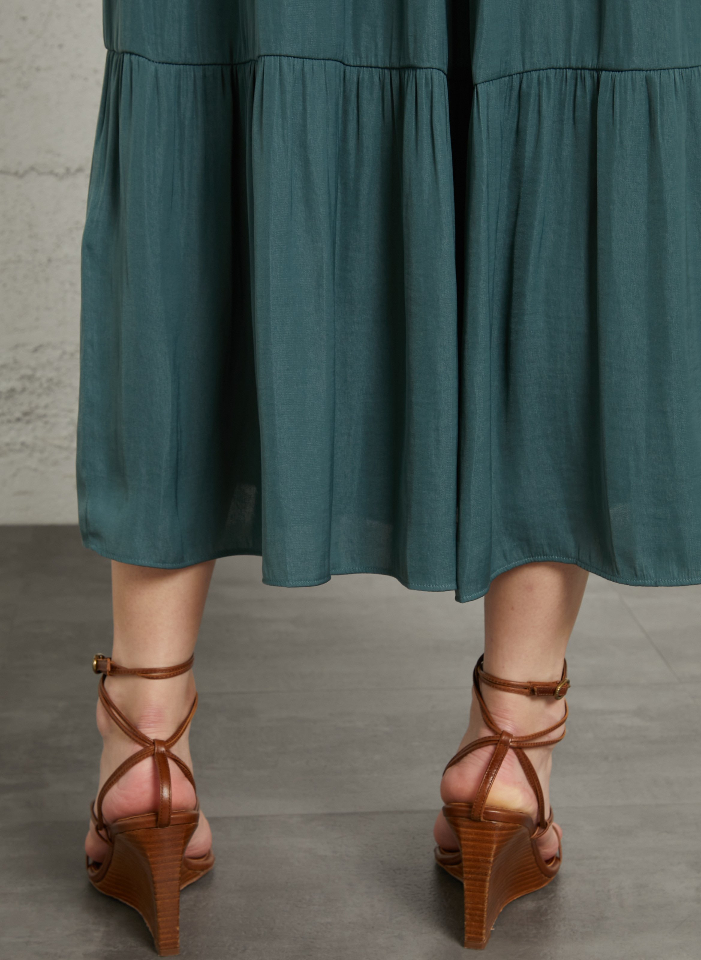 Long flowing skirt MAISON 123 Blue