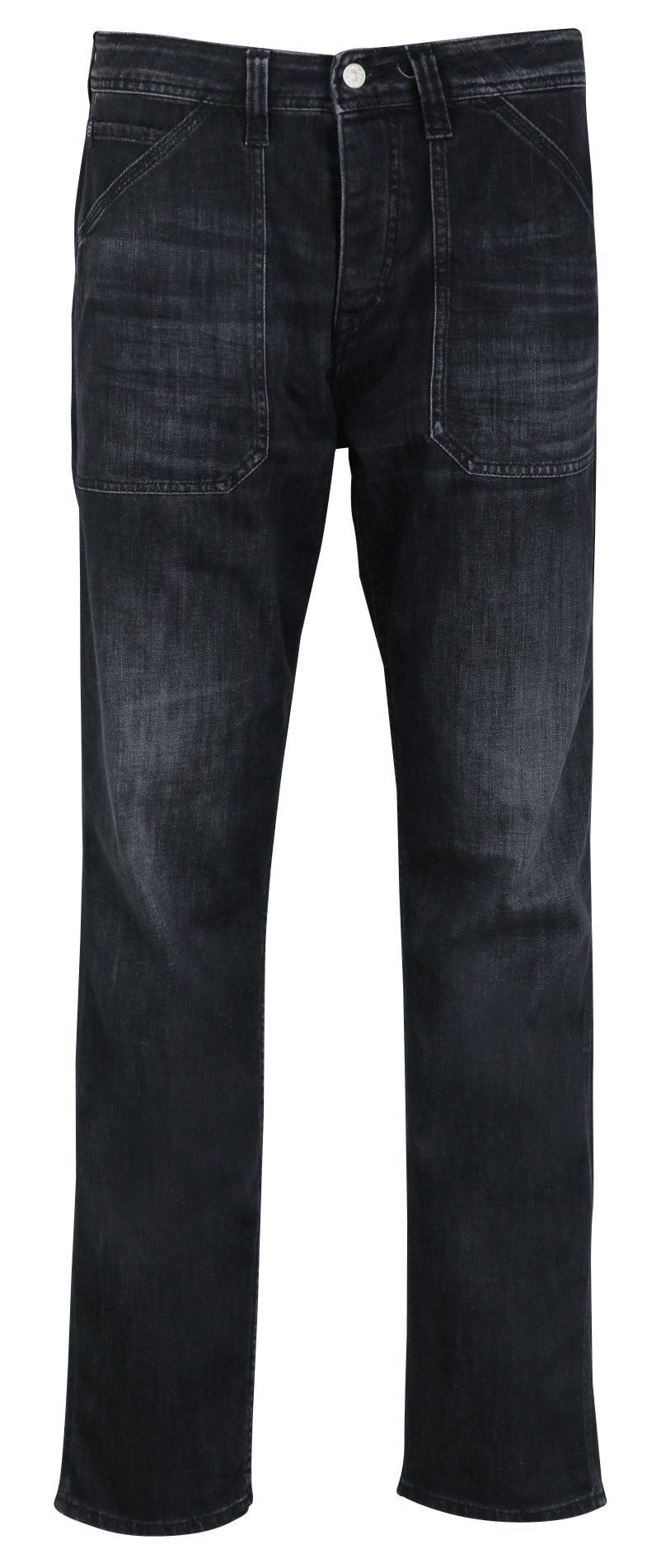 Slim-fit cotton-blend jeans LE TEMPS DES CERISES Black