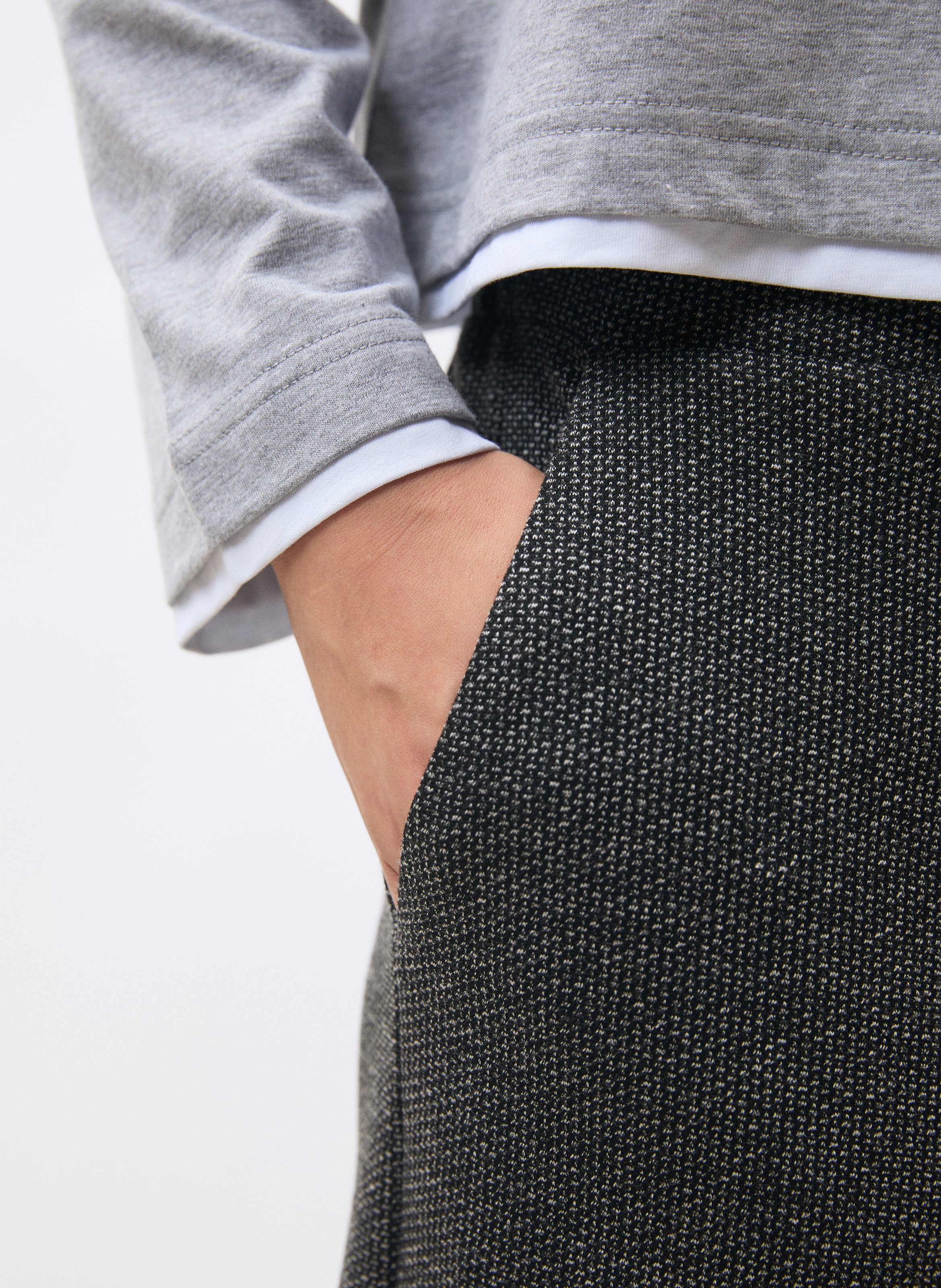 Wijde broek met wijde pijpen HUMILITY Grijs