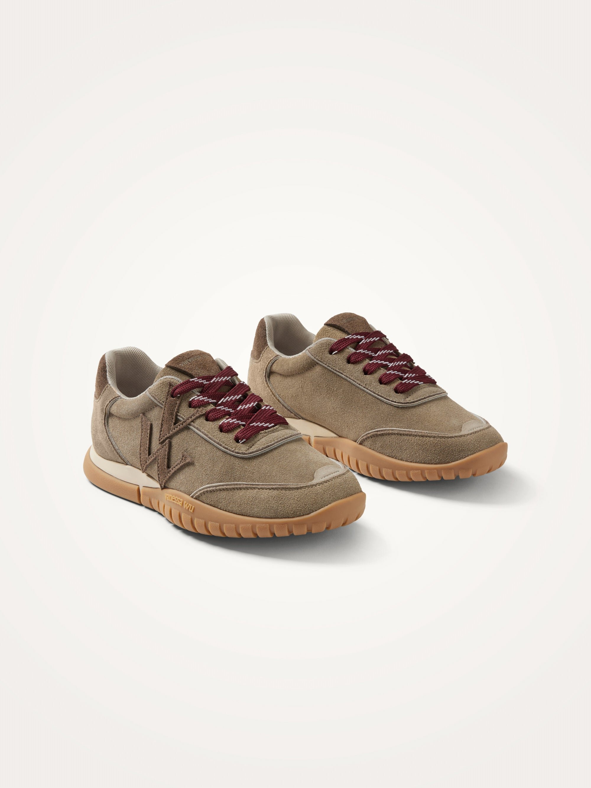 Sneakers with monogram on graphic sole VANESSA WU Grey