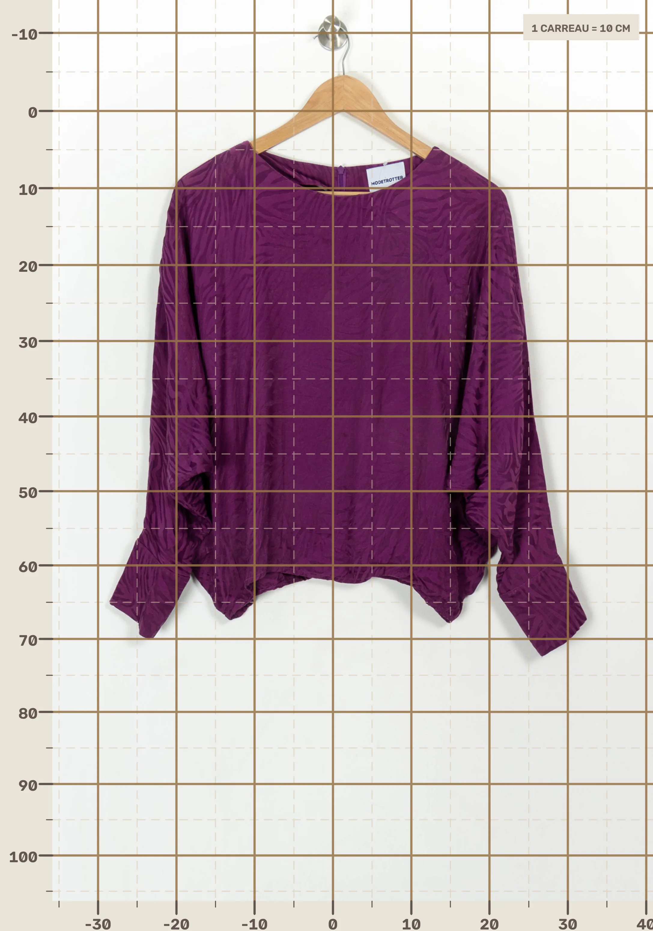 Blouse MODETROTTER - Seconde Main Purple