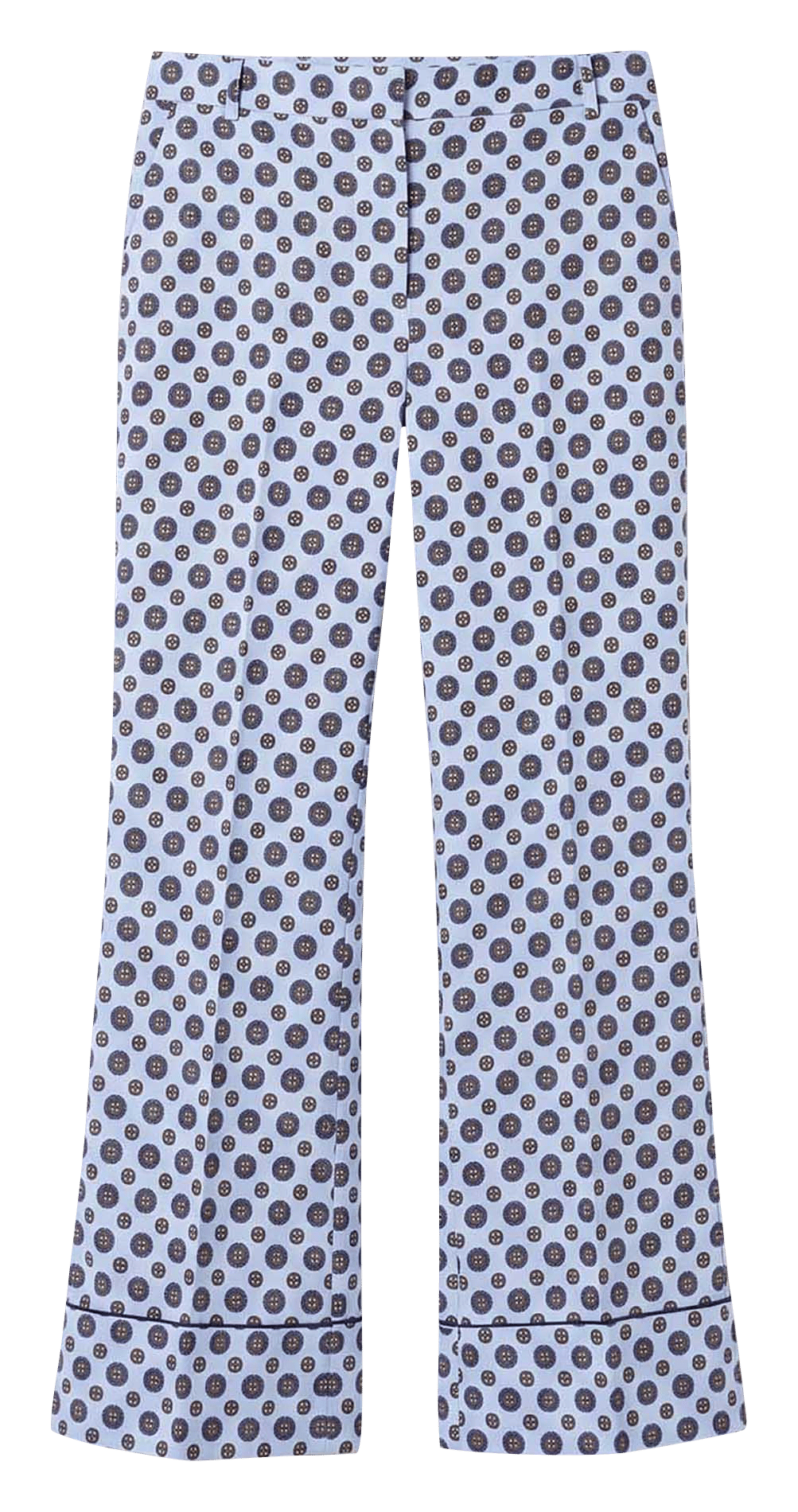 Gerade geschnittene Hose mit Motiven TARA JARMON Blau