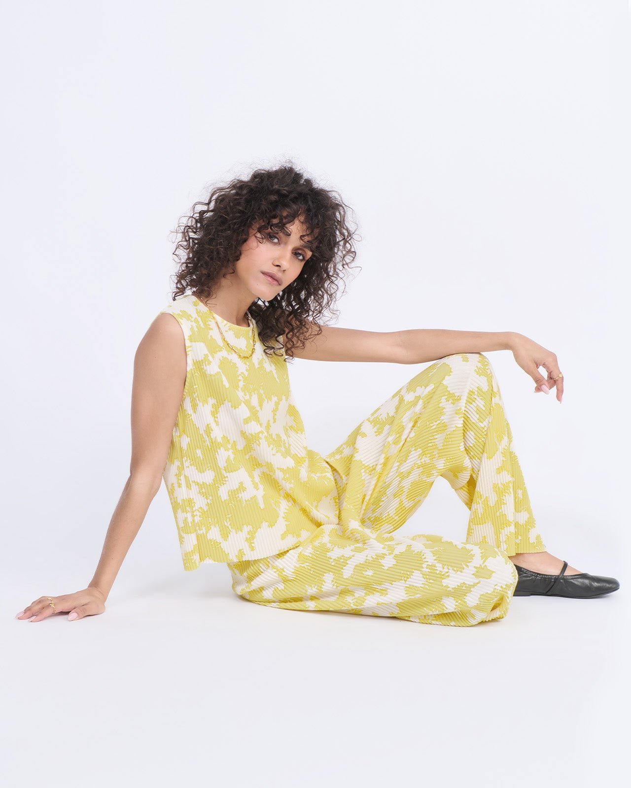 Floral print pants EMOI EMOI Green