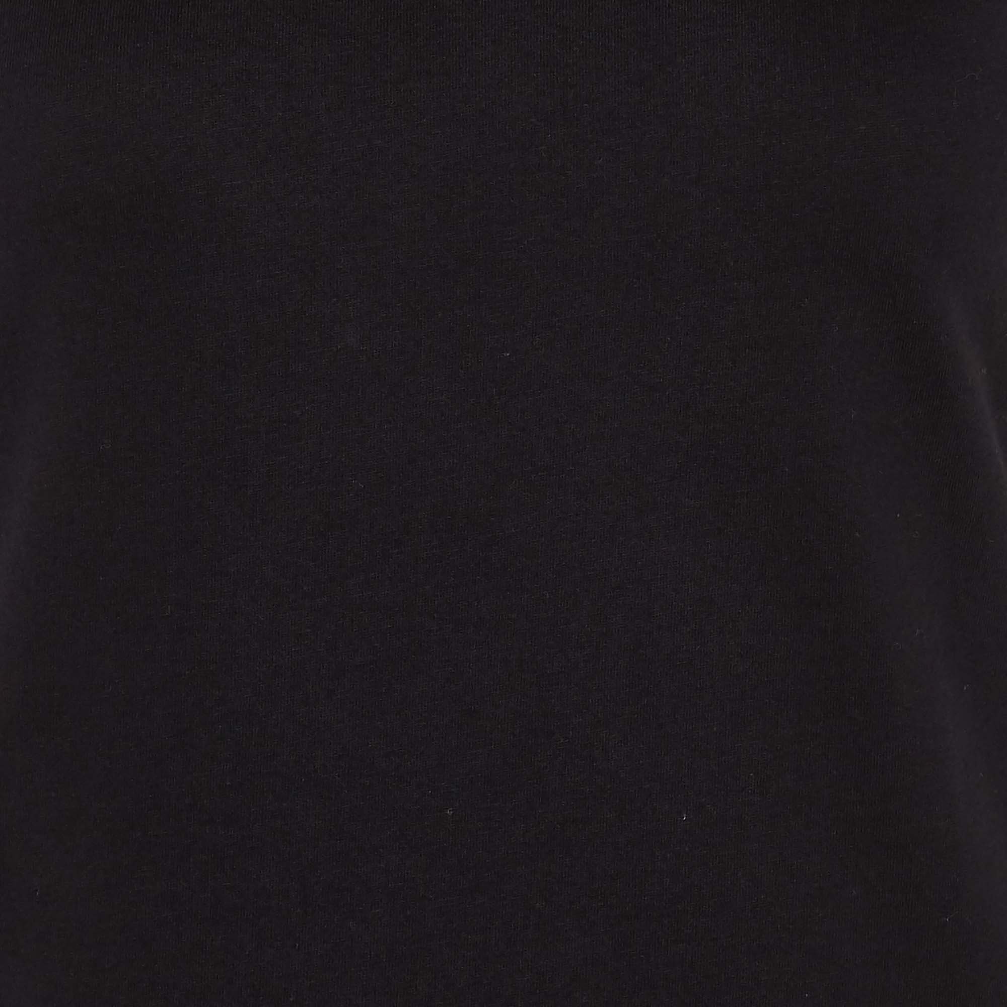 Tee-shirt col rond en coton MAJESTIC FILATURES Noir