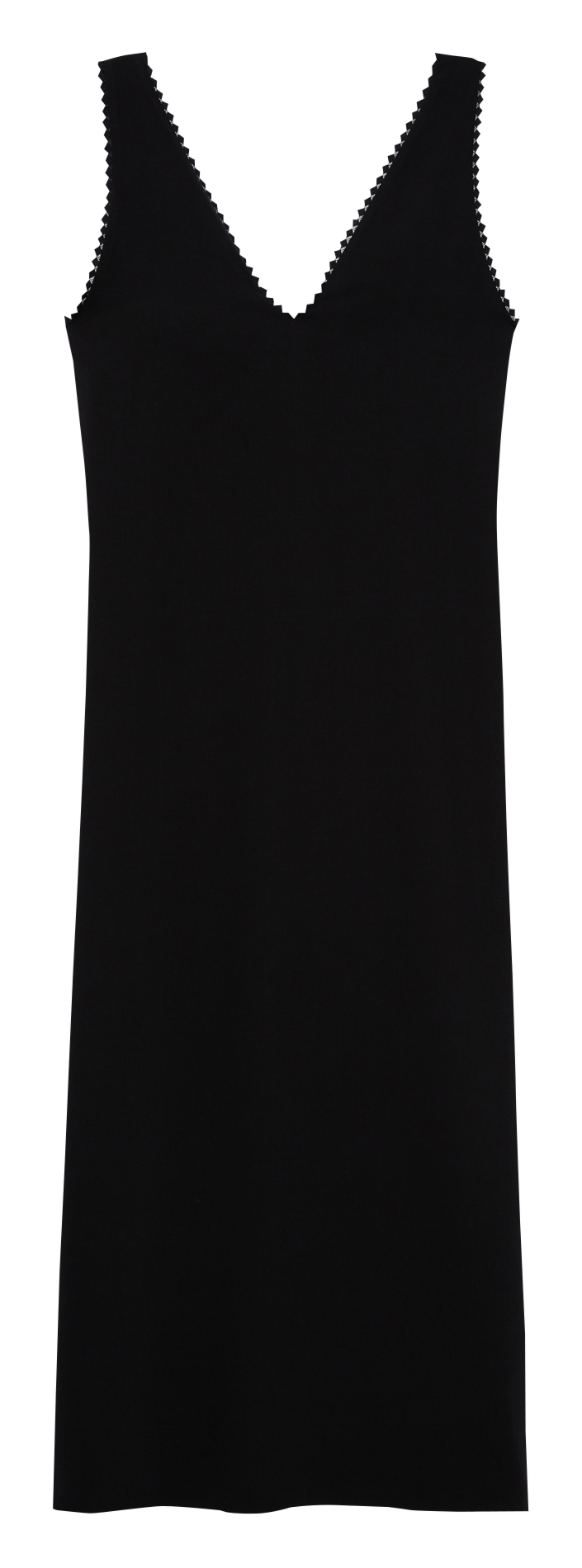 Straight-cut V-neck dress THE KOOPLES Black