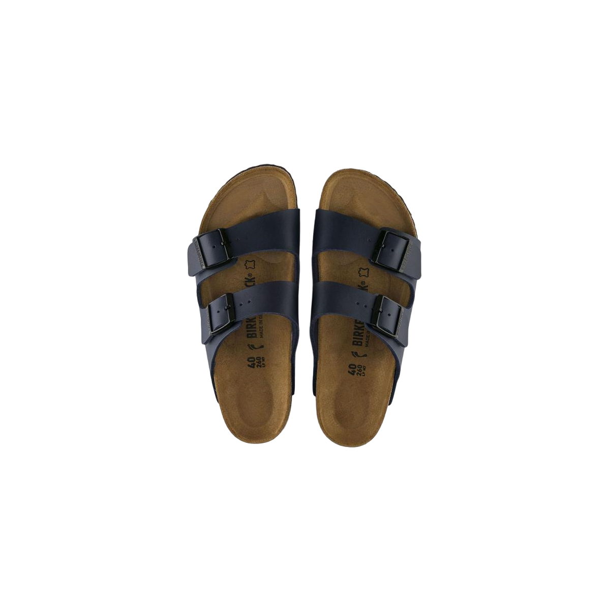Faux leather sandals BIRKENSTOCK Blue
