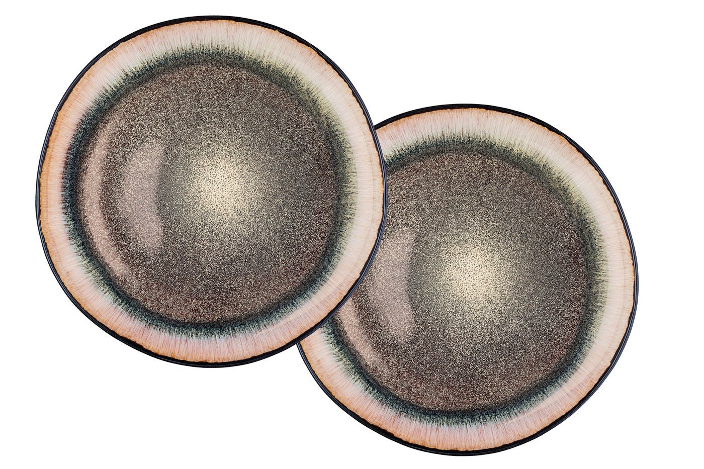 Iris serving platter ø32cm - 2 pieces - wild brown BJORN Brown