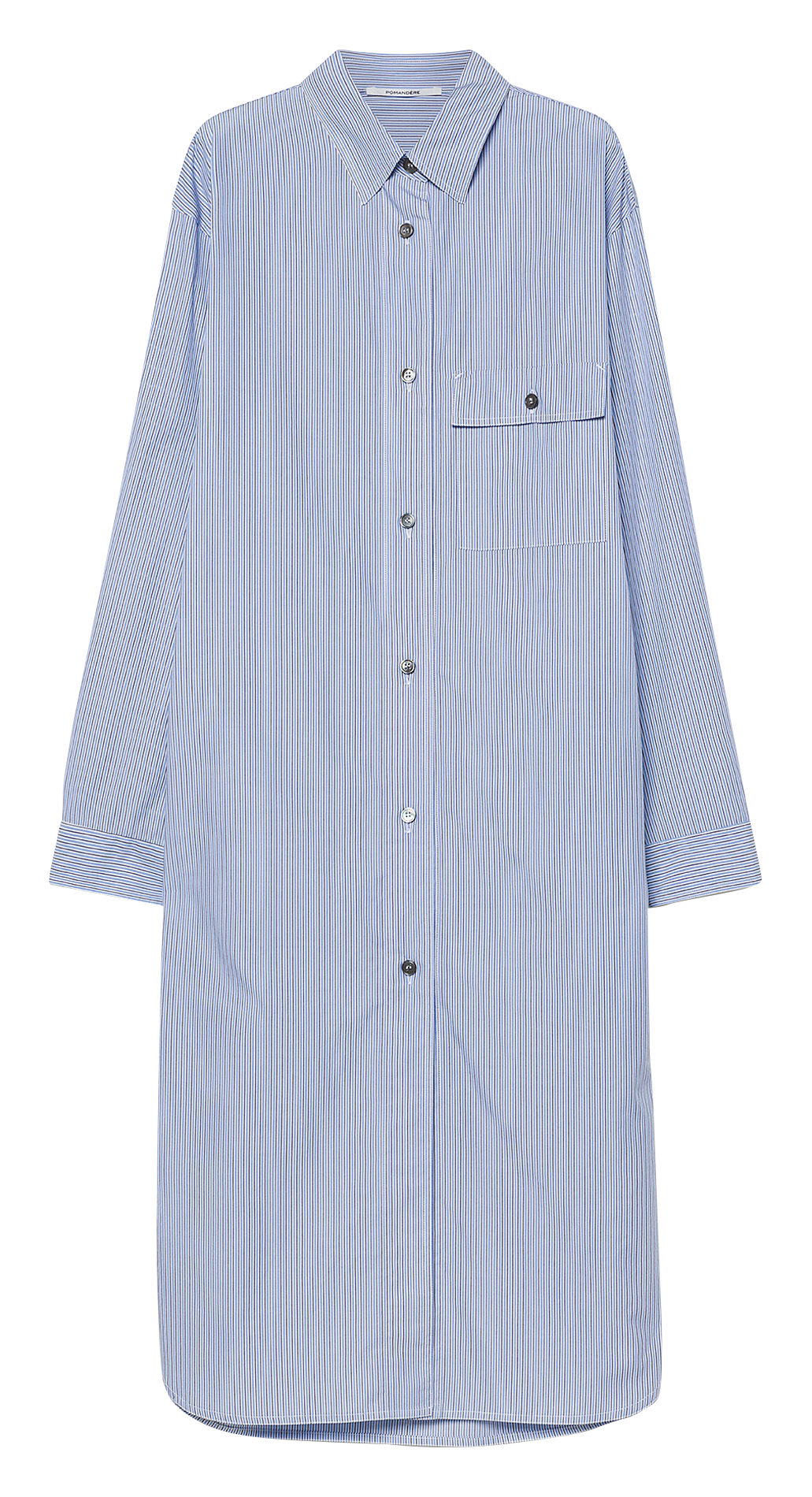 Robe chemise droite rayée  POMANDERE Multicolore