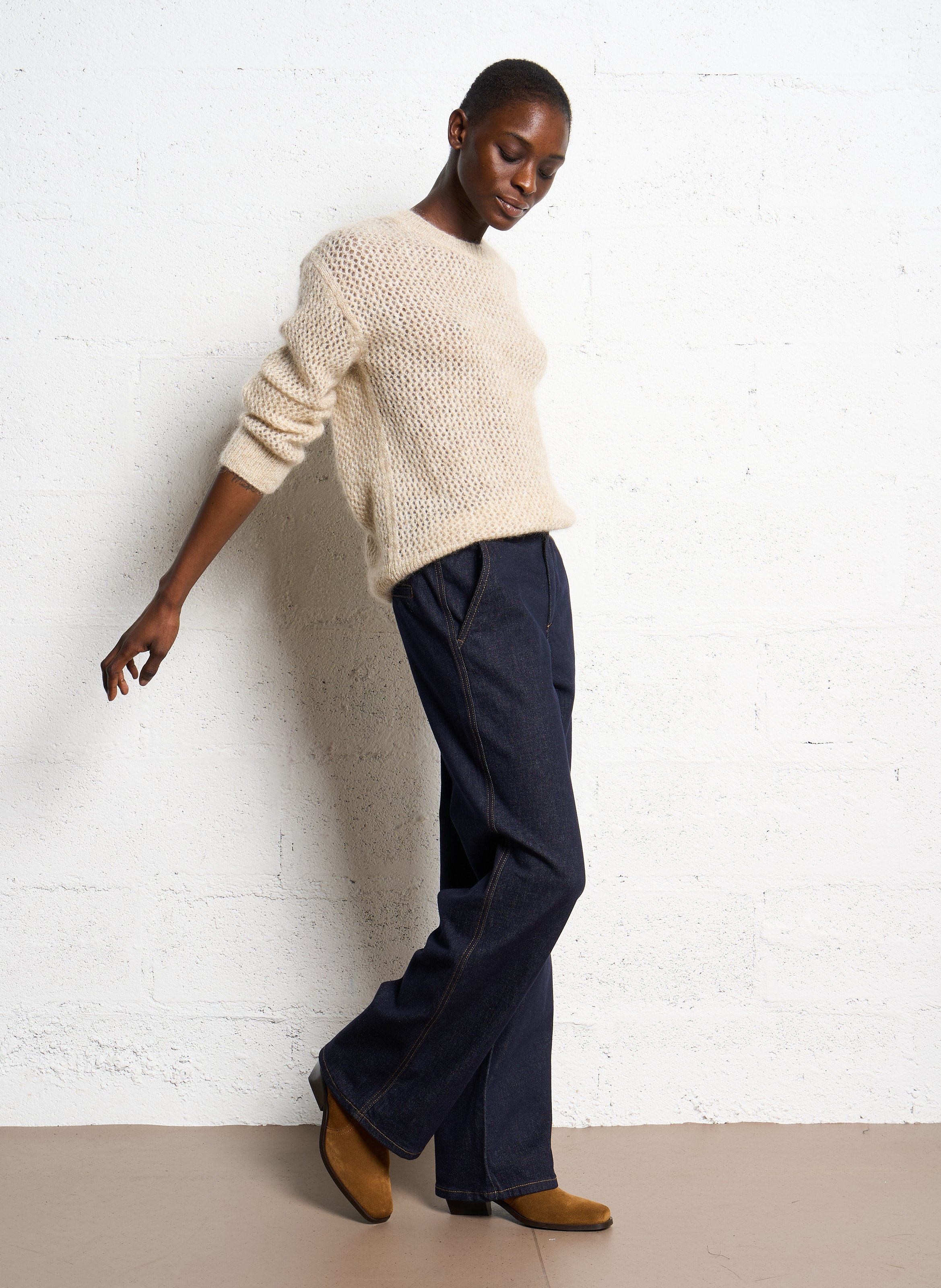 Raw straight jeans VILA Blue