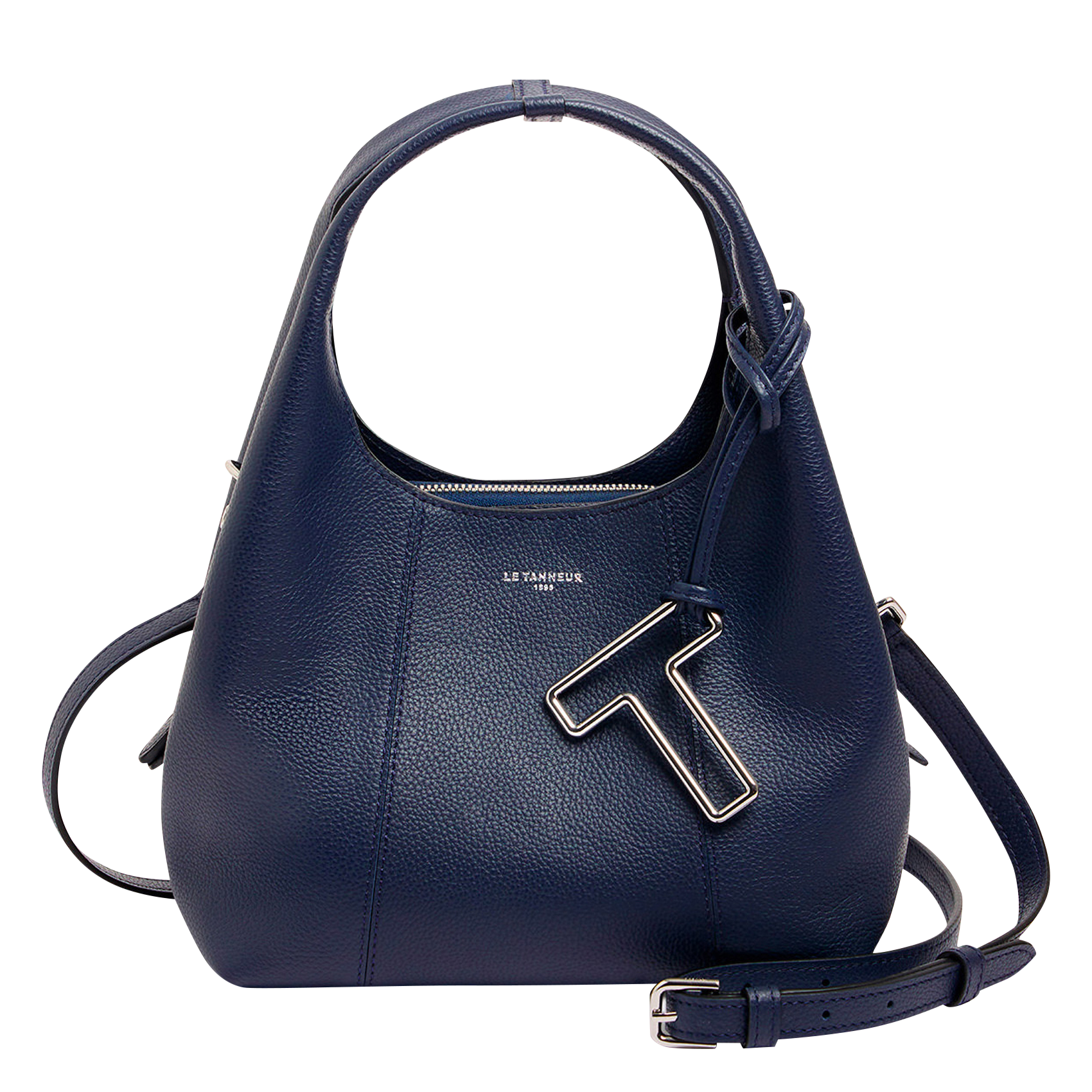 Sac bandoulière en cuir grainé  LE TANNEUR