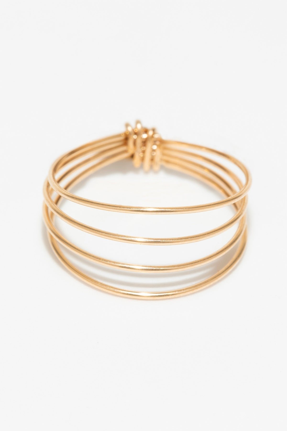 Multi-row ring YAY Golden